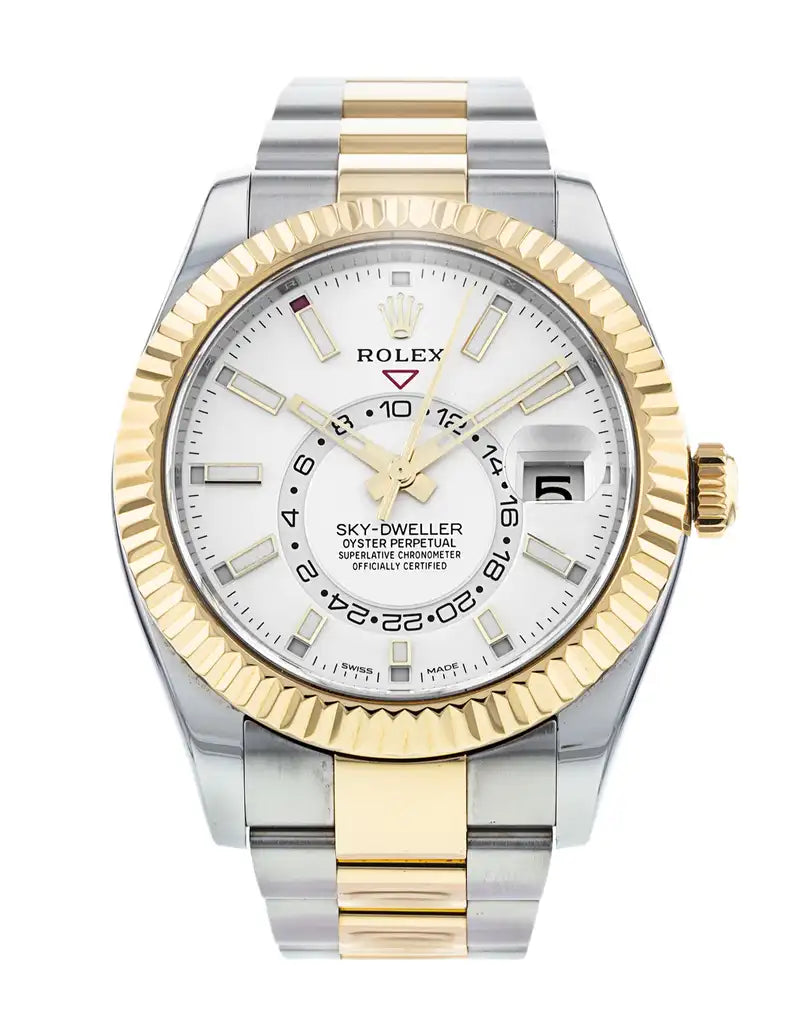 Rolex Sky-Dweller Stainless Steel and Yellow Gold Watch