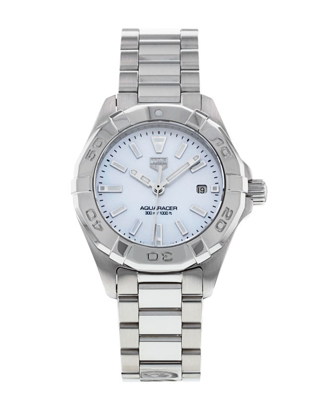 Tag Heuer Aquaracer White Mother of Pearl Dial Ladies Watch