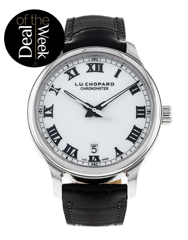 Chopard L.U.C. 1937 Classic Automatic White Dial Stainless Steel Men's Watch