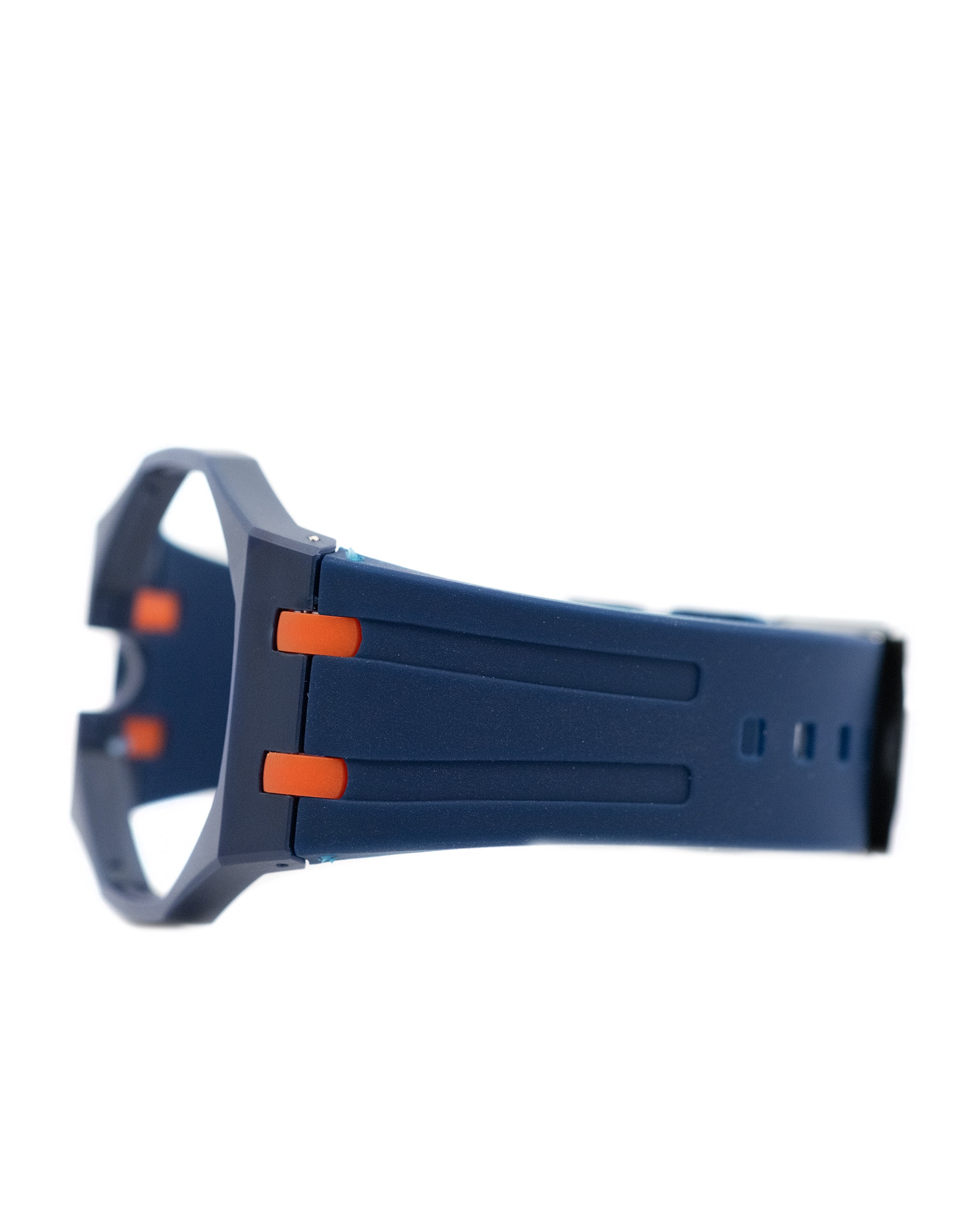 Audemars Piquet Swatch POP Watch Strap - Dark Blue with Orange