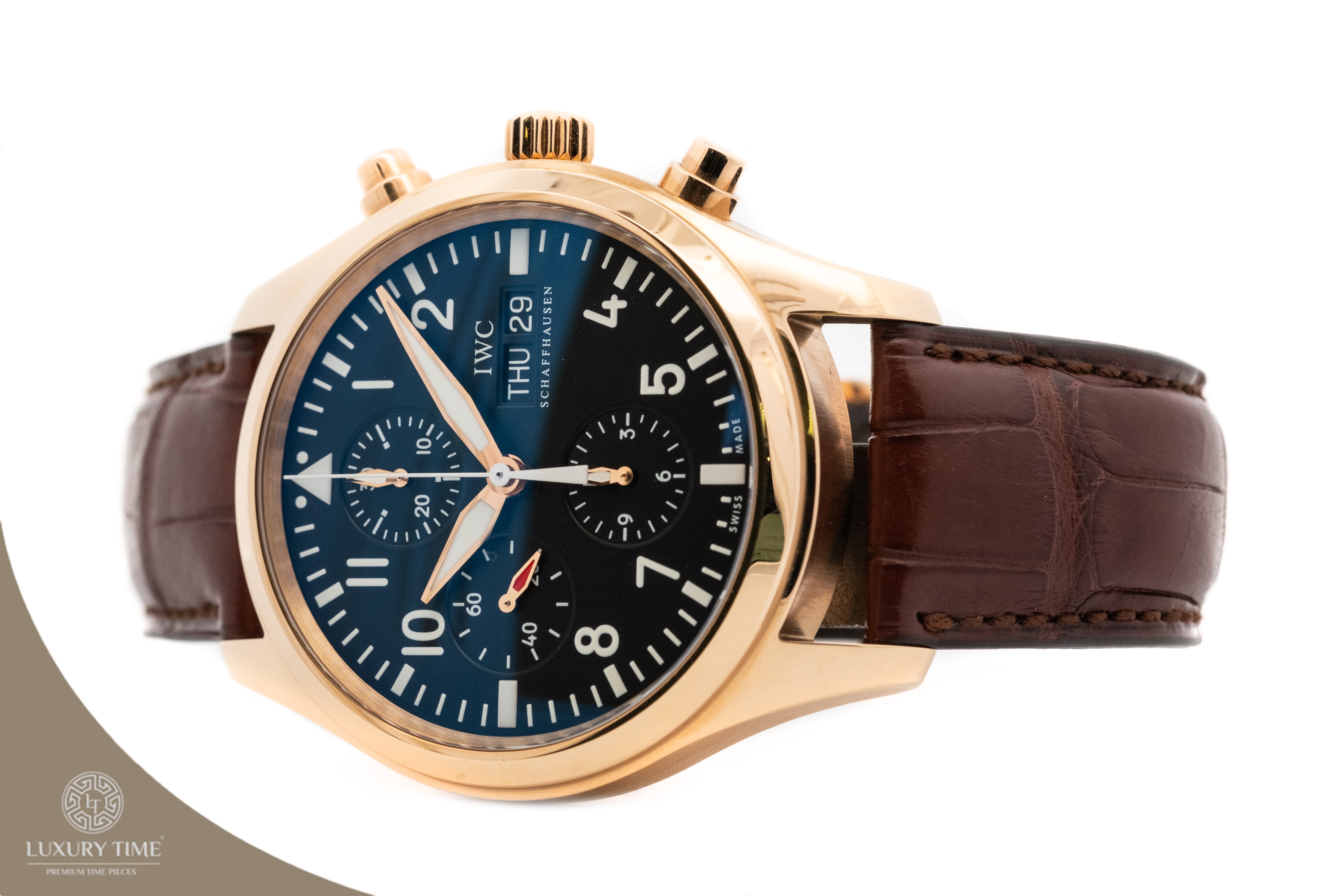 IWC Classic Pilot's Automatic Chronograph Mens Watch