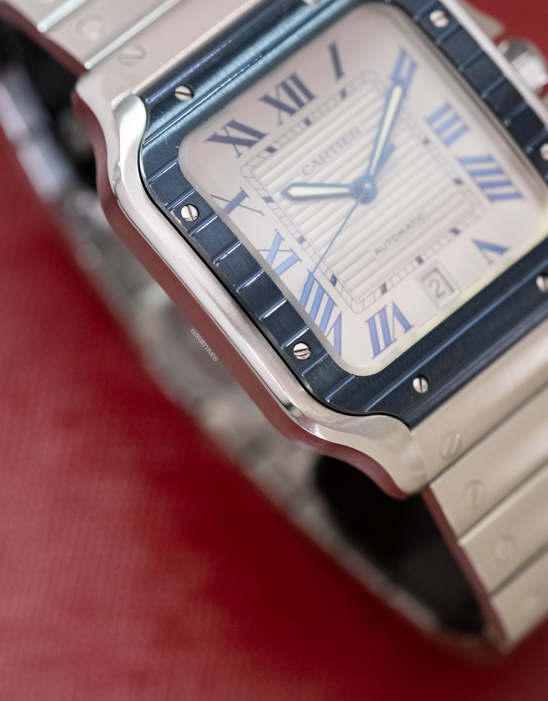Cartier Santos De Automatic Silver Dial Men's Watch