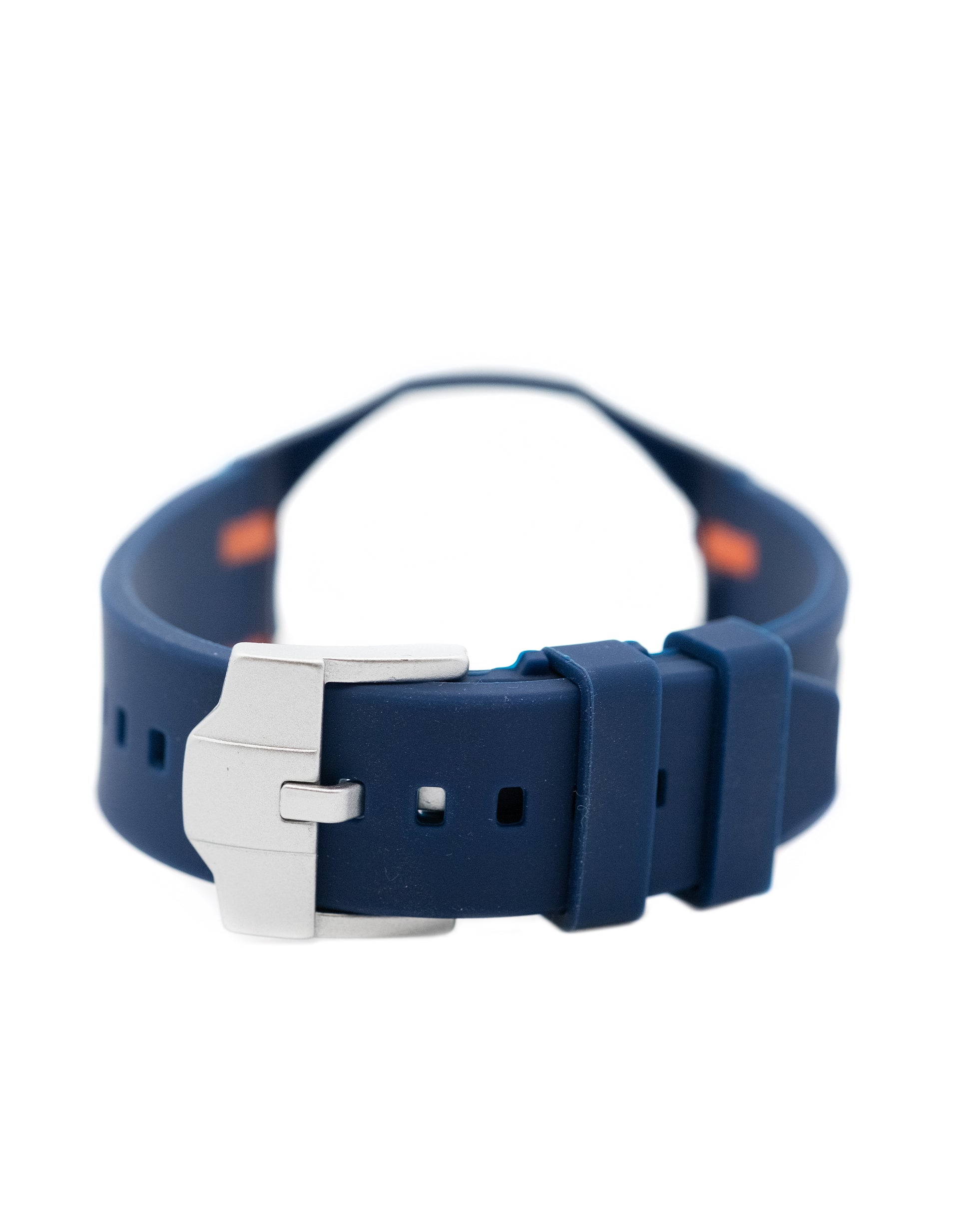 Audemars Piquet Swatch POP Watch Strap - Dark Blue with Orange