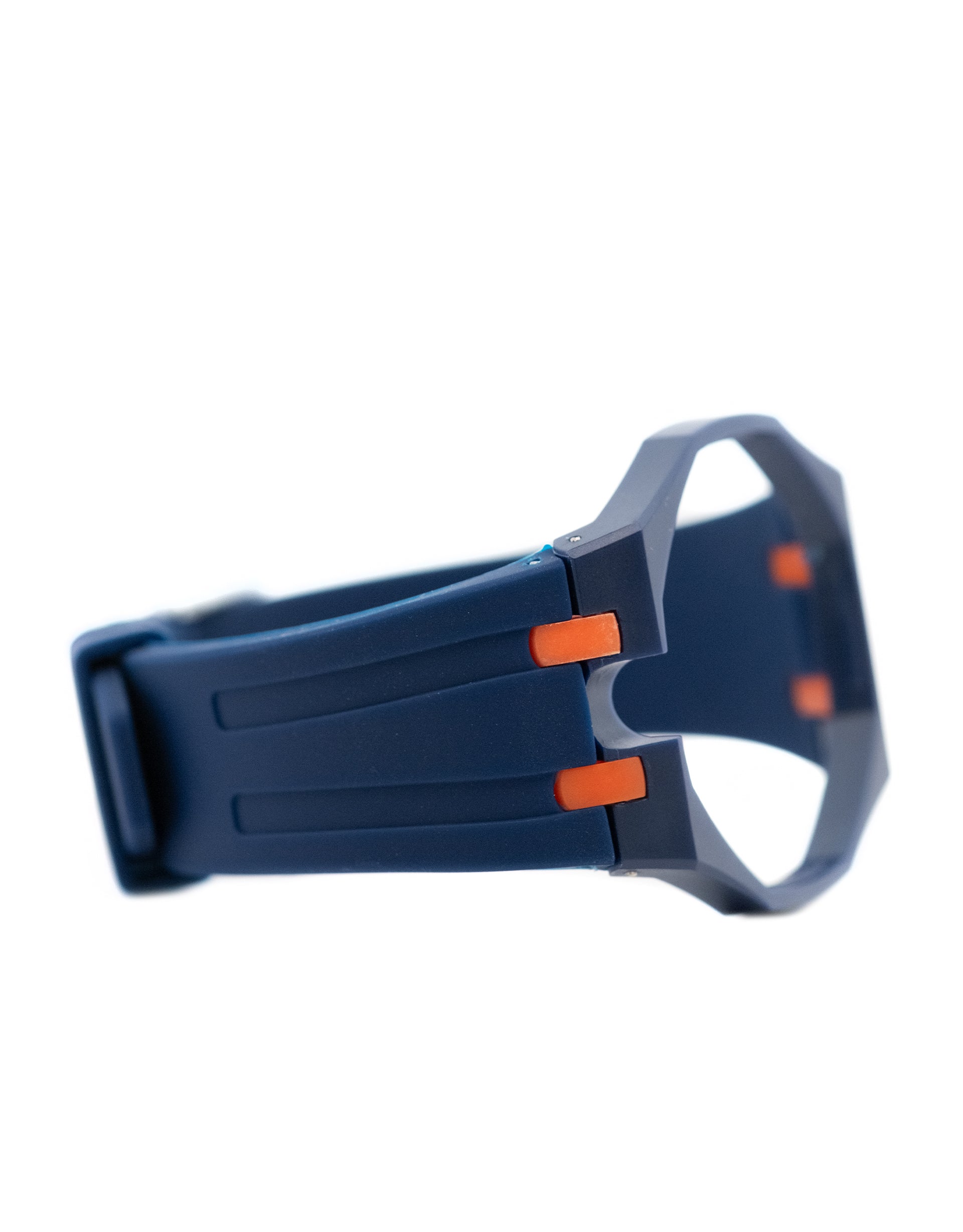 Audemars Piquet Swatch POP Watch Strap - Dark Blue with Orange