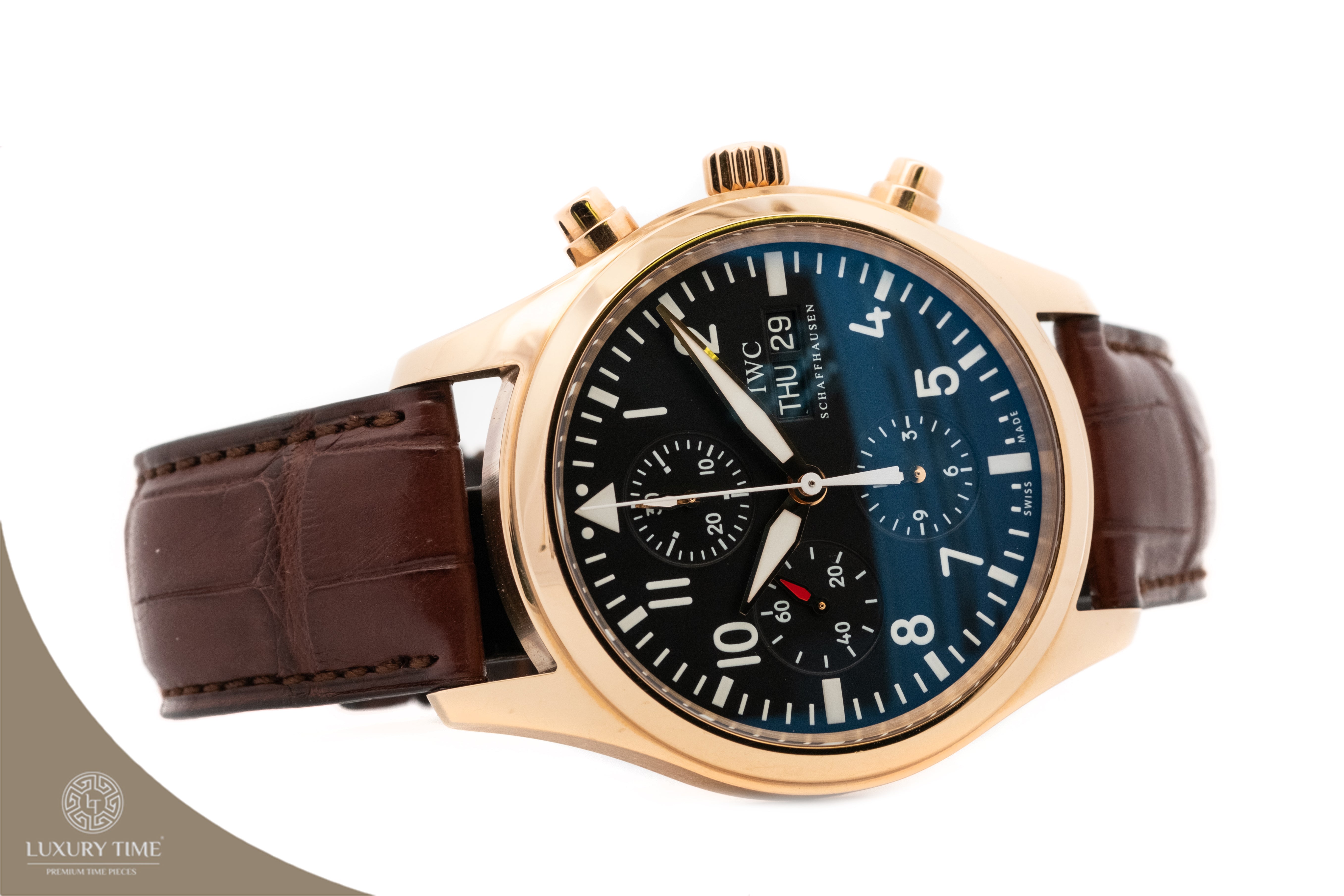 IWC Classic Pilot's Automatic Chronograph Mens Watch