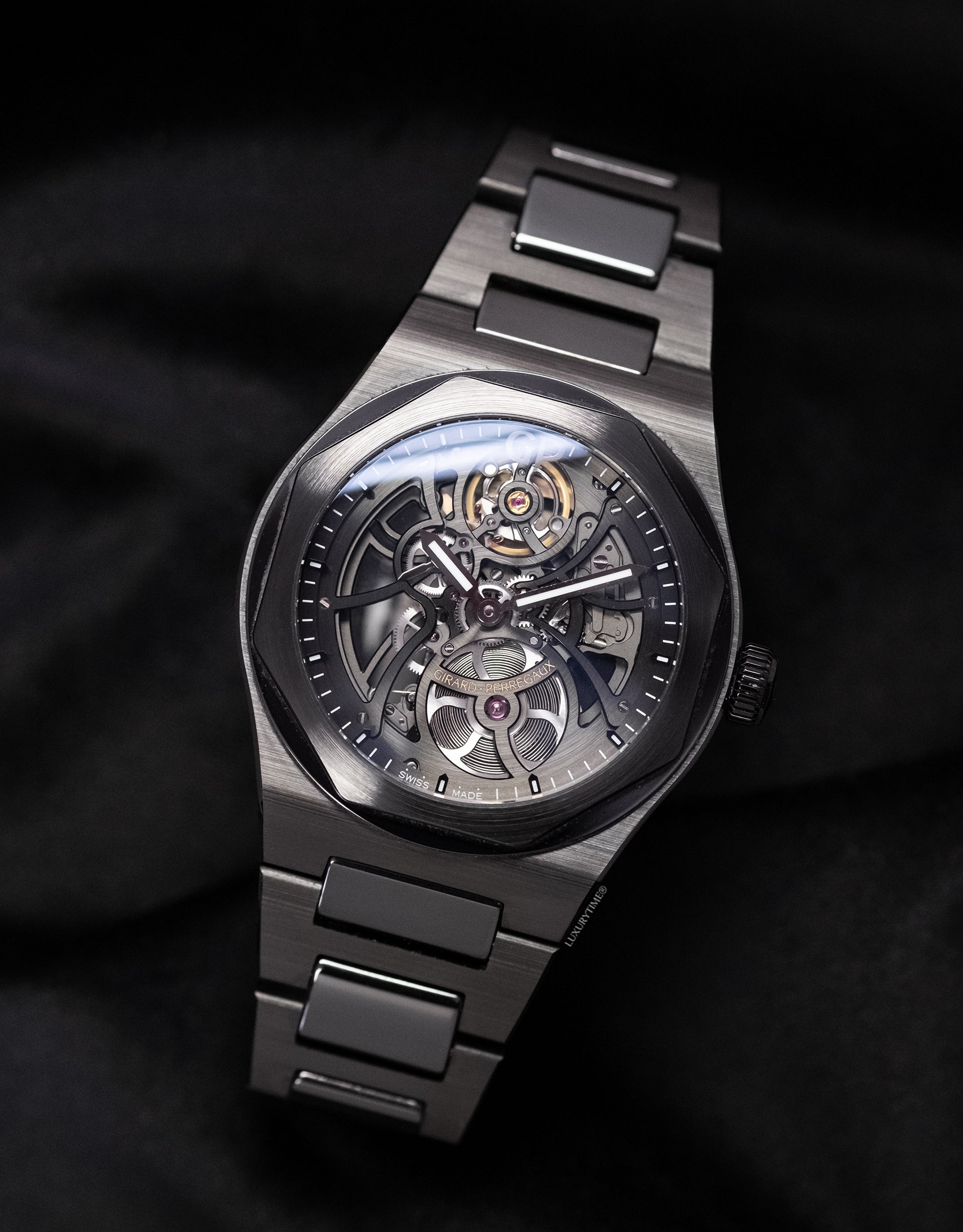 Girard Perregaux Laureato 42 Automatic Skeleton Ceramic Men's Watch