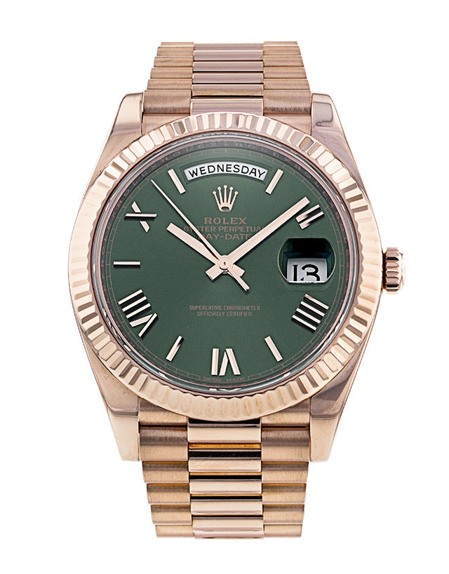 Rolex Day-Date 40Mm Rose Gold Men's Watch