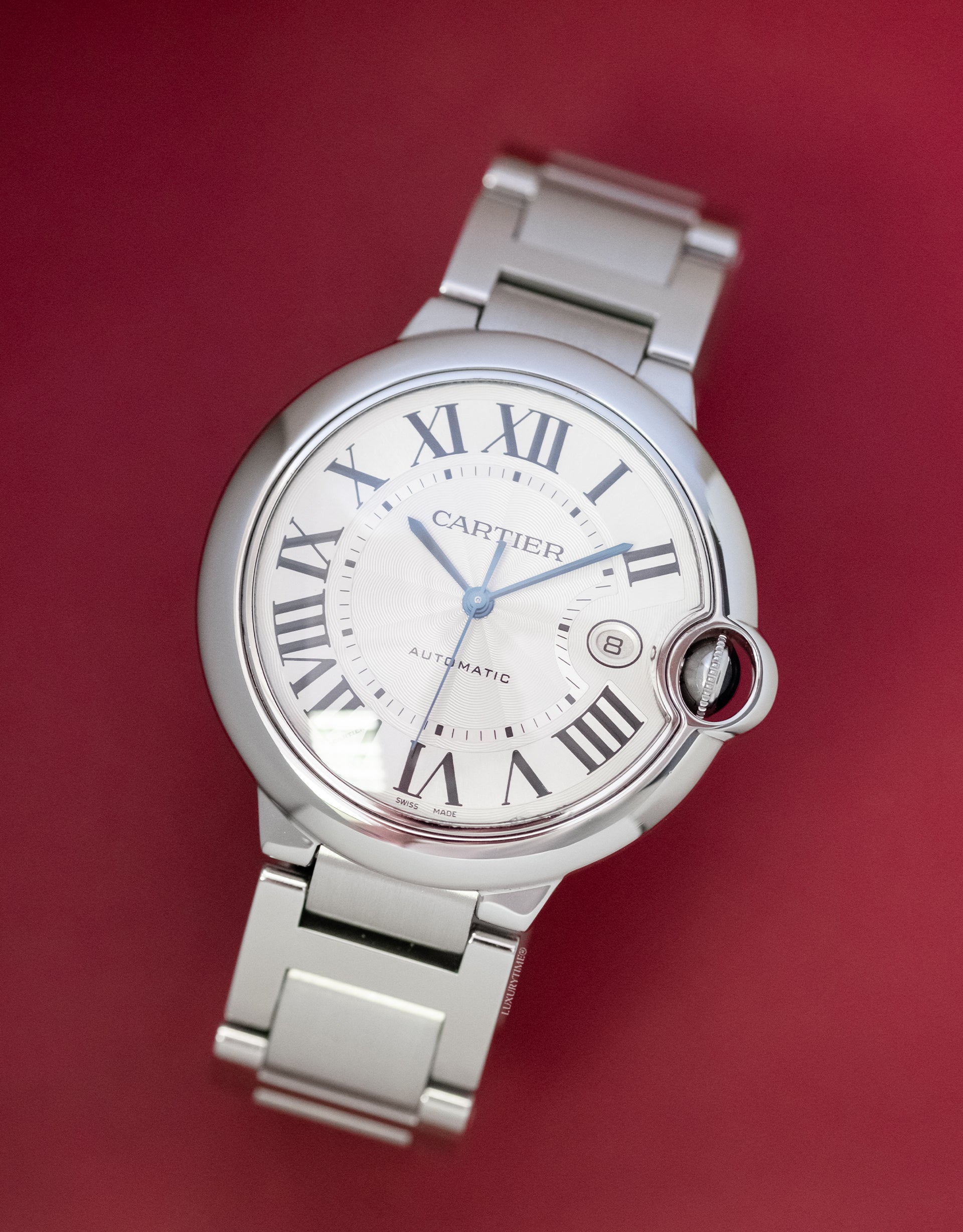 Cartier Ballon Bleu de Silver Opaline Dial Automatic Men's Watch