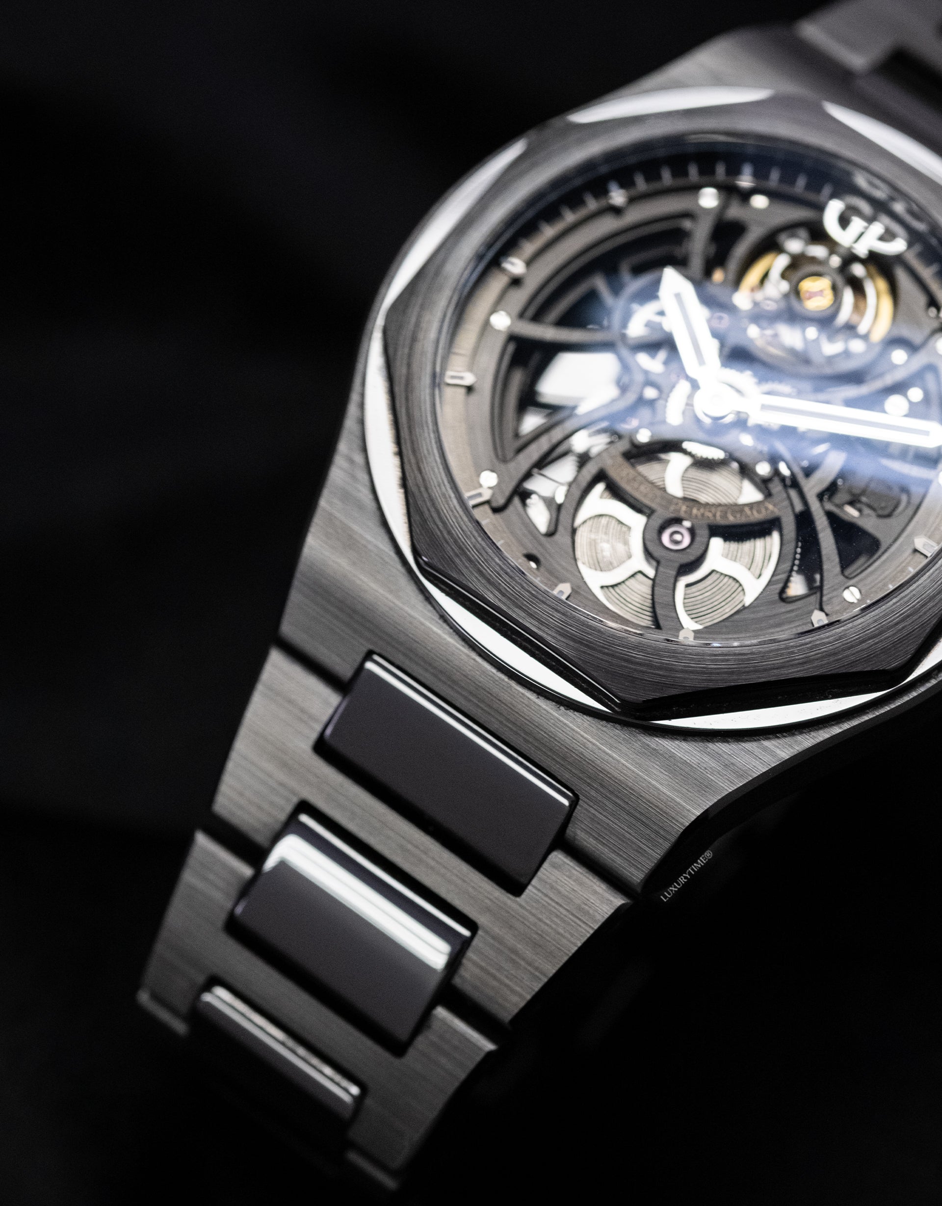 Girard Perregaux Laureato 42 Automatic Skeleton Ceramic Men's Watch