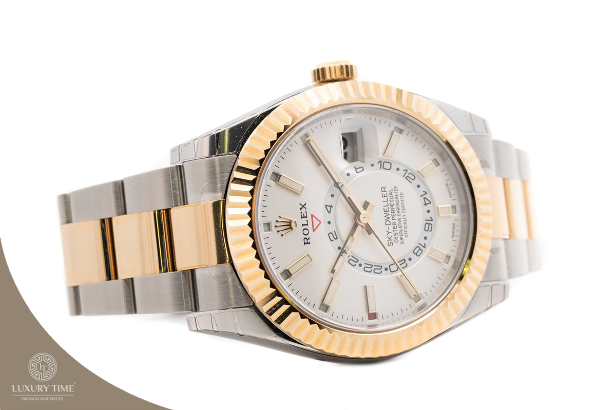Rolex Sky-Dweller Stainless Steel and Yellow Gold Watch