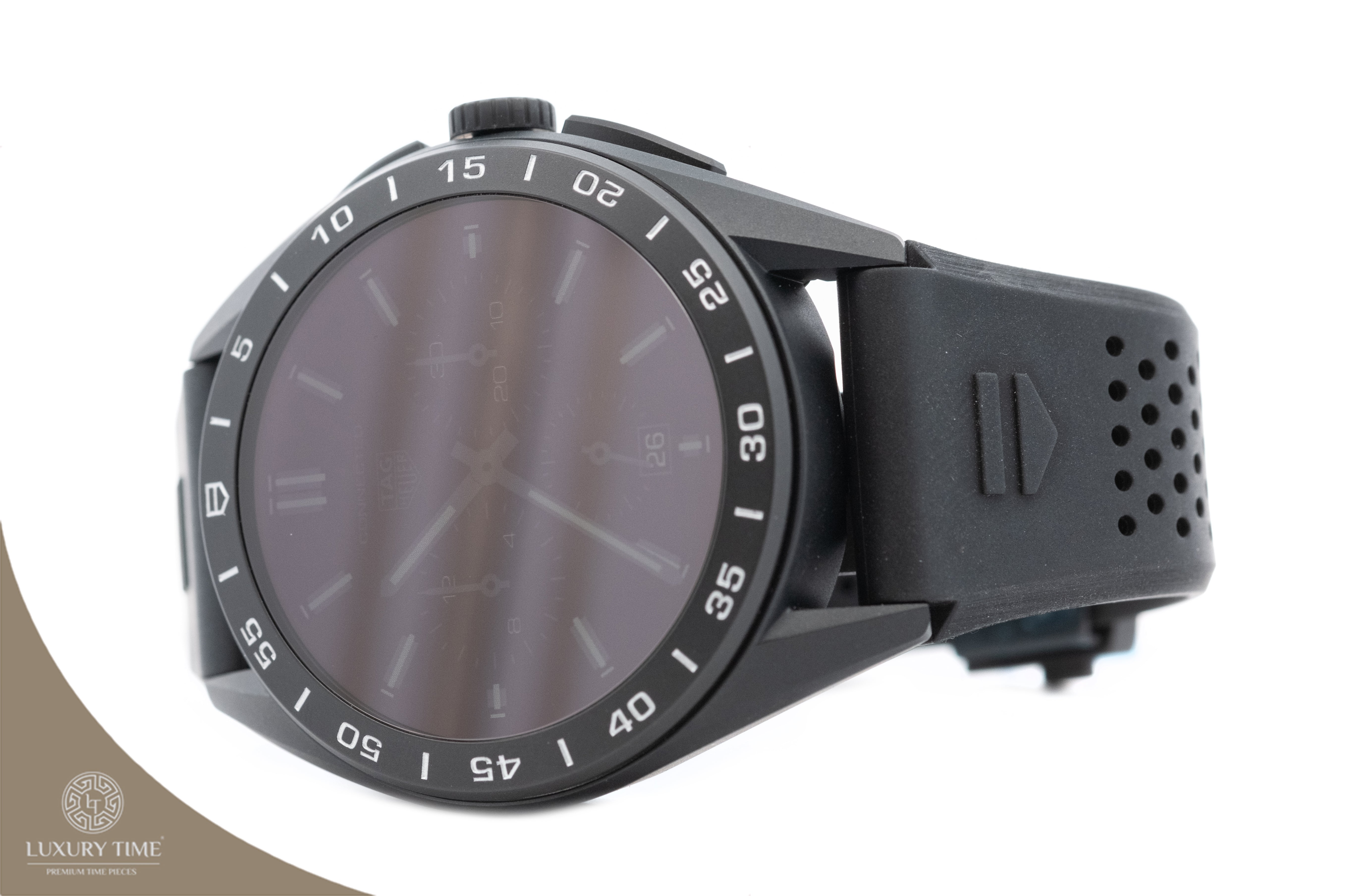 Tag Heuer Connected Calibre E4 - 45mm Digital Dial Black Rubber Strap