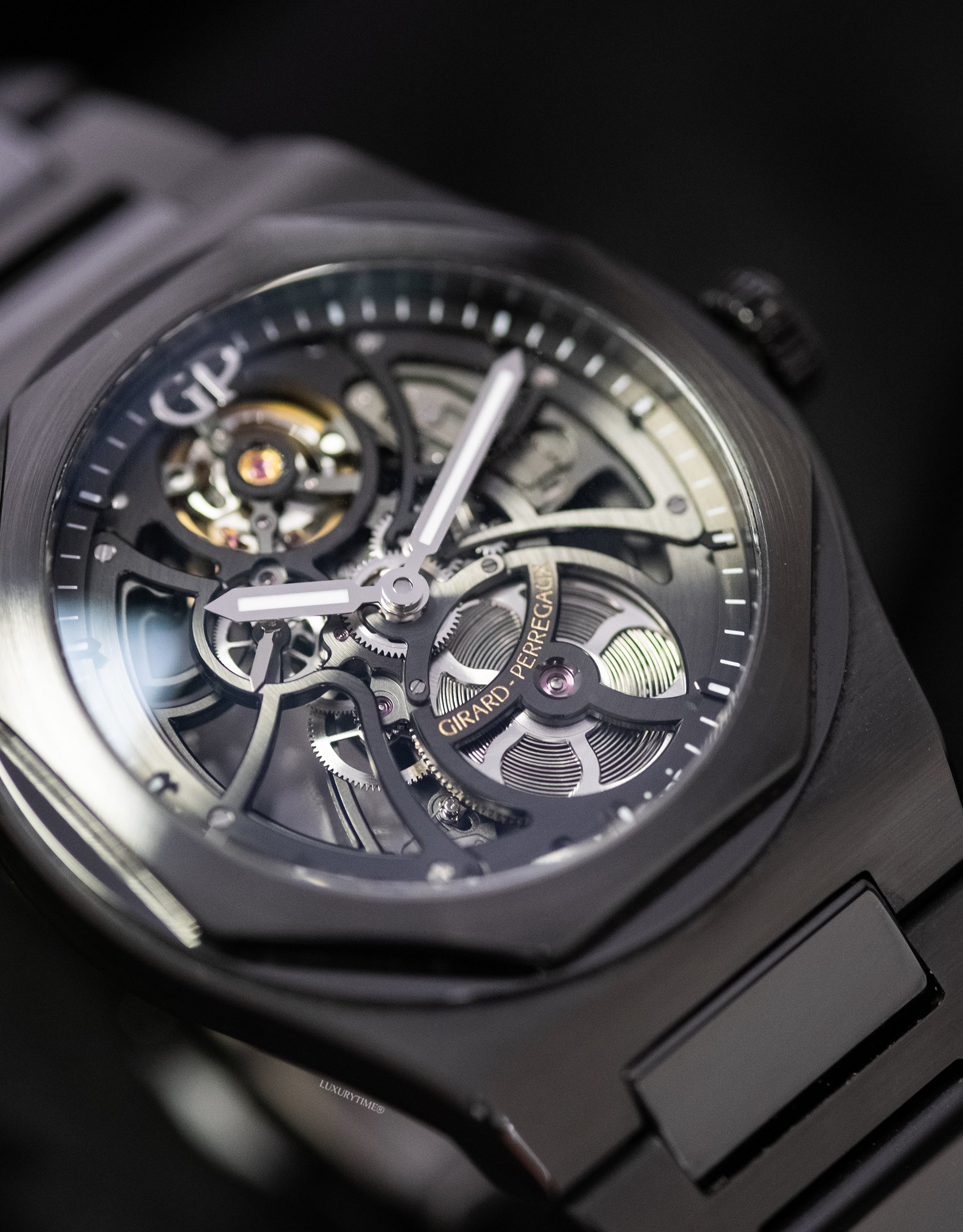 Girard Perregaux Laureato 42 Automatic Skeleton Ceramic Men's Watch