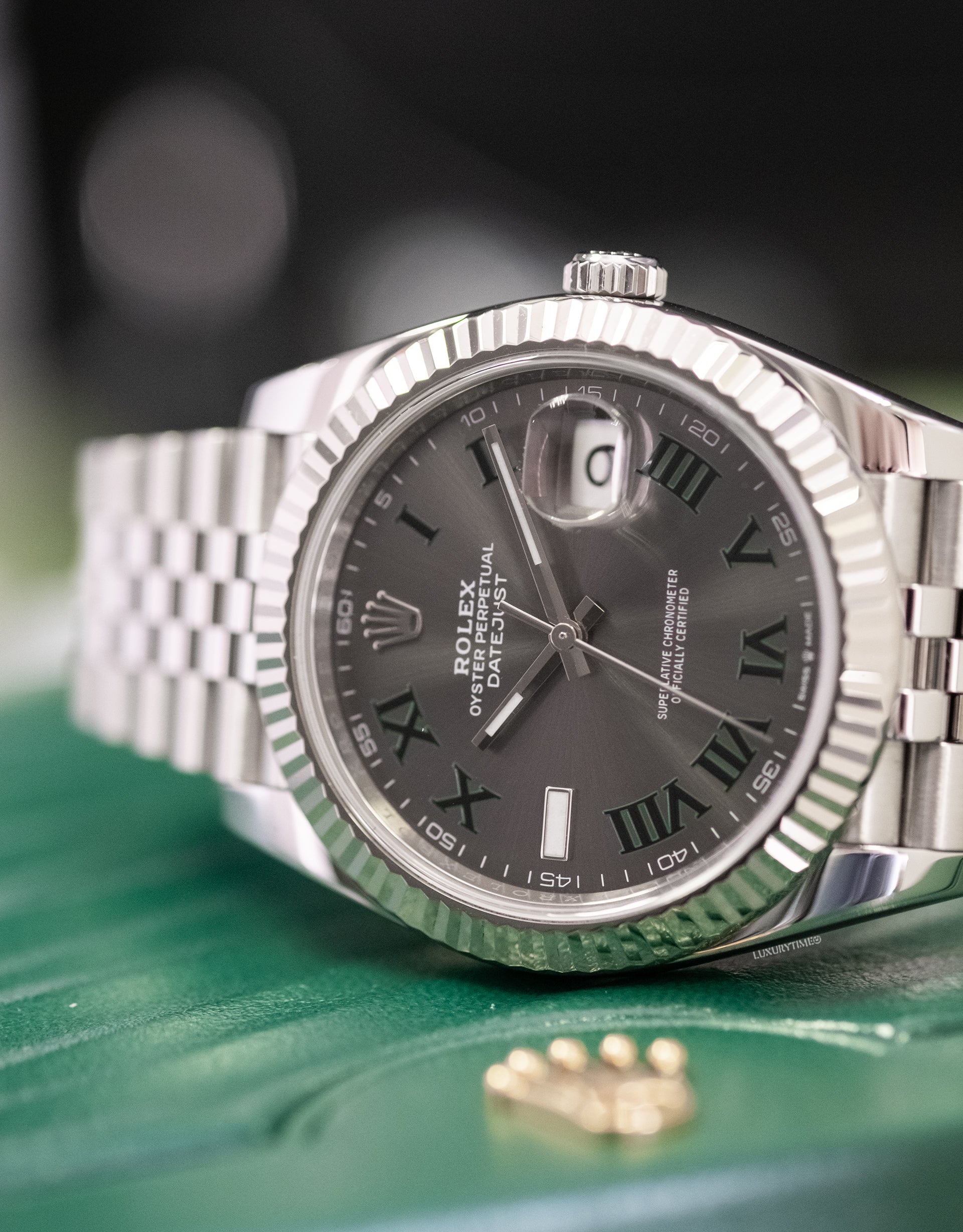 Rolex Datejust 41mm Slate Roman Numeral Men's Watch