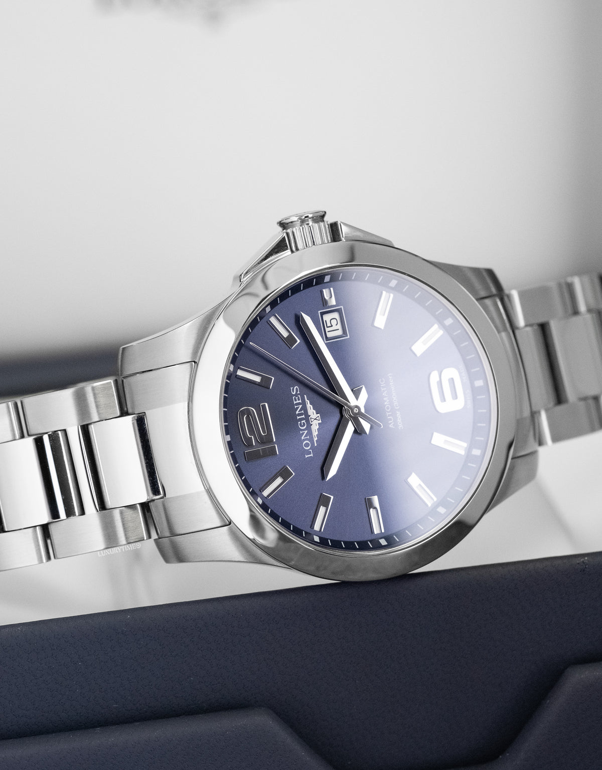 Longines Conquest Blue Dial Stainless Steel Men's Watch