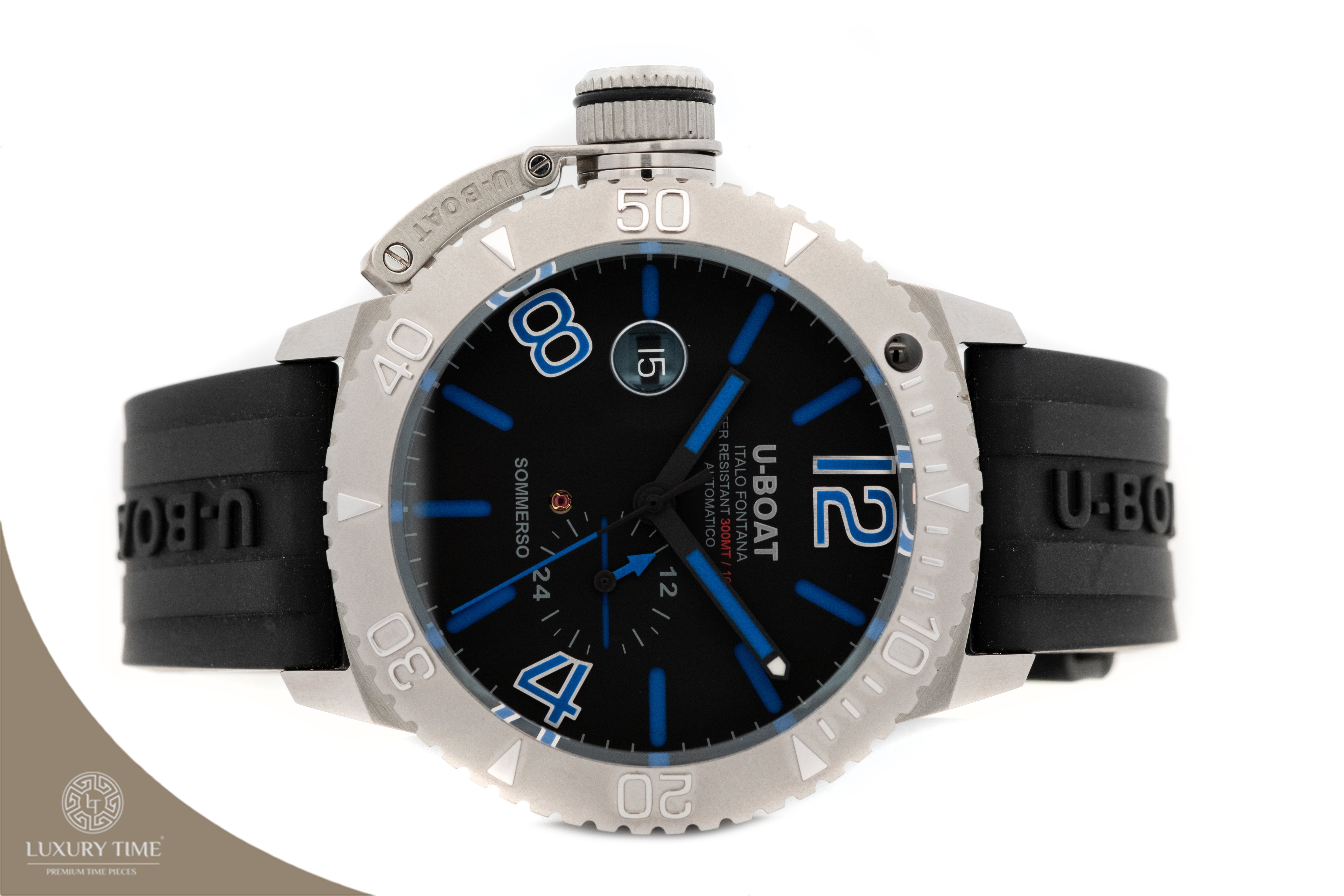 U-BOAT Lefty Sommerso Blue Automatic Black Dial Men's Watch