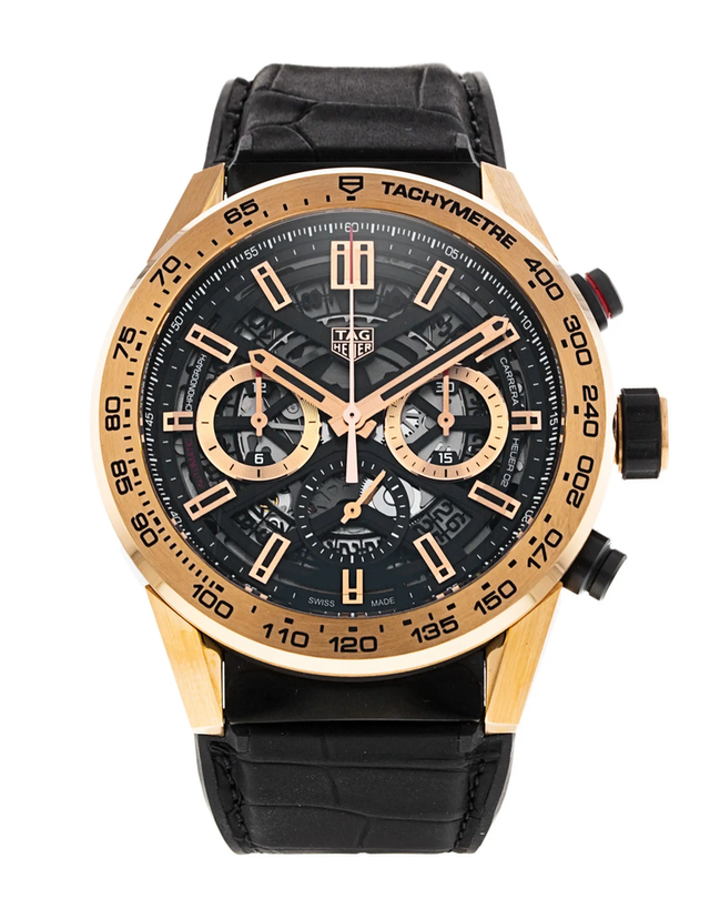 TAG Heuer Carrera Calibre Heuer 02 43 Rose Gold Men's Watch