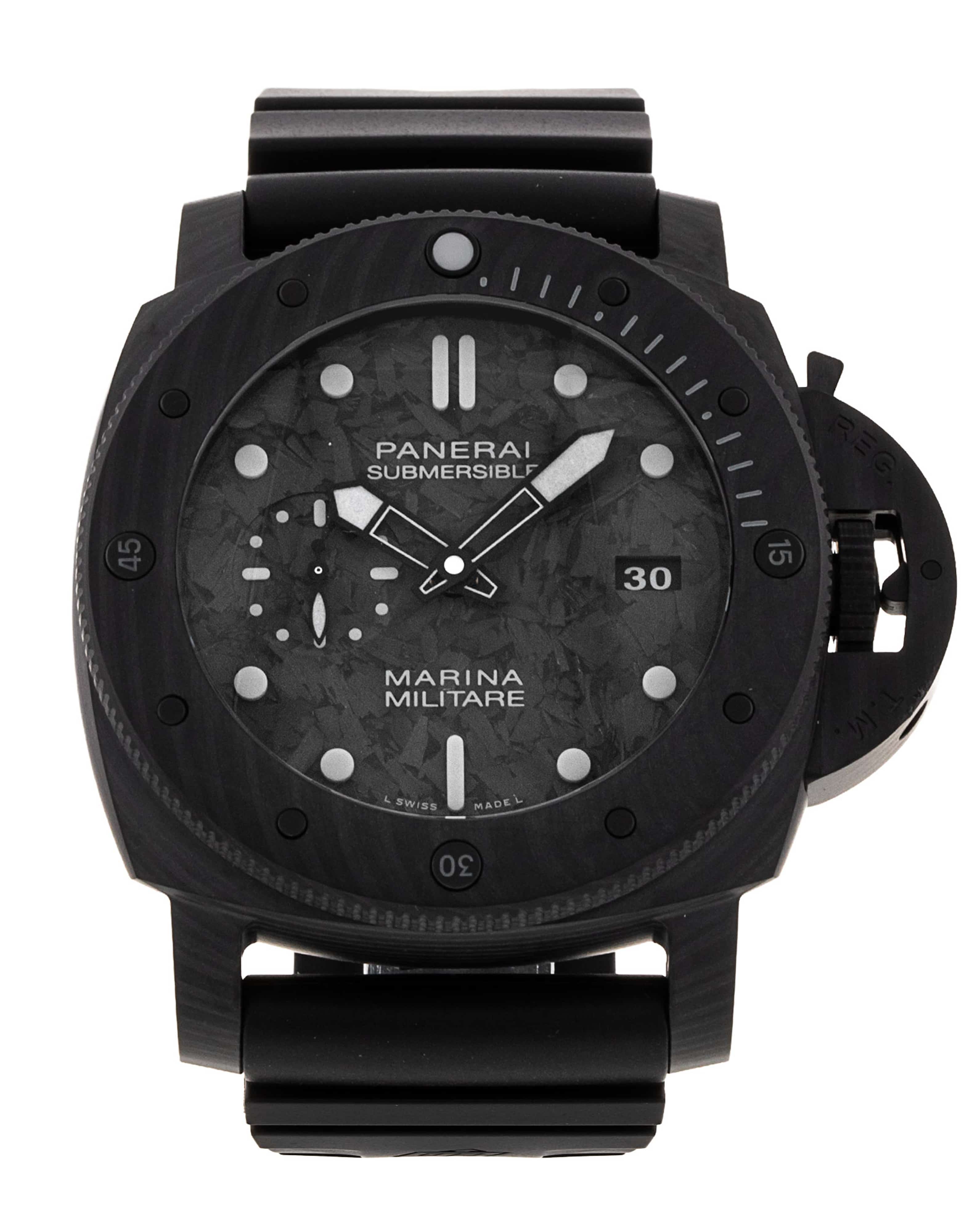Panerai Submersible Marina Militare Carbotech Automatic Men's Watch