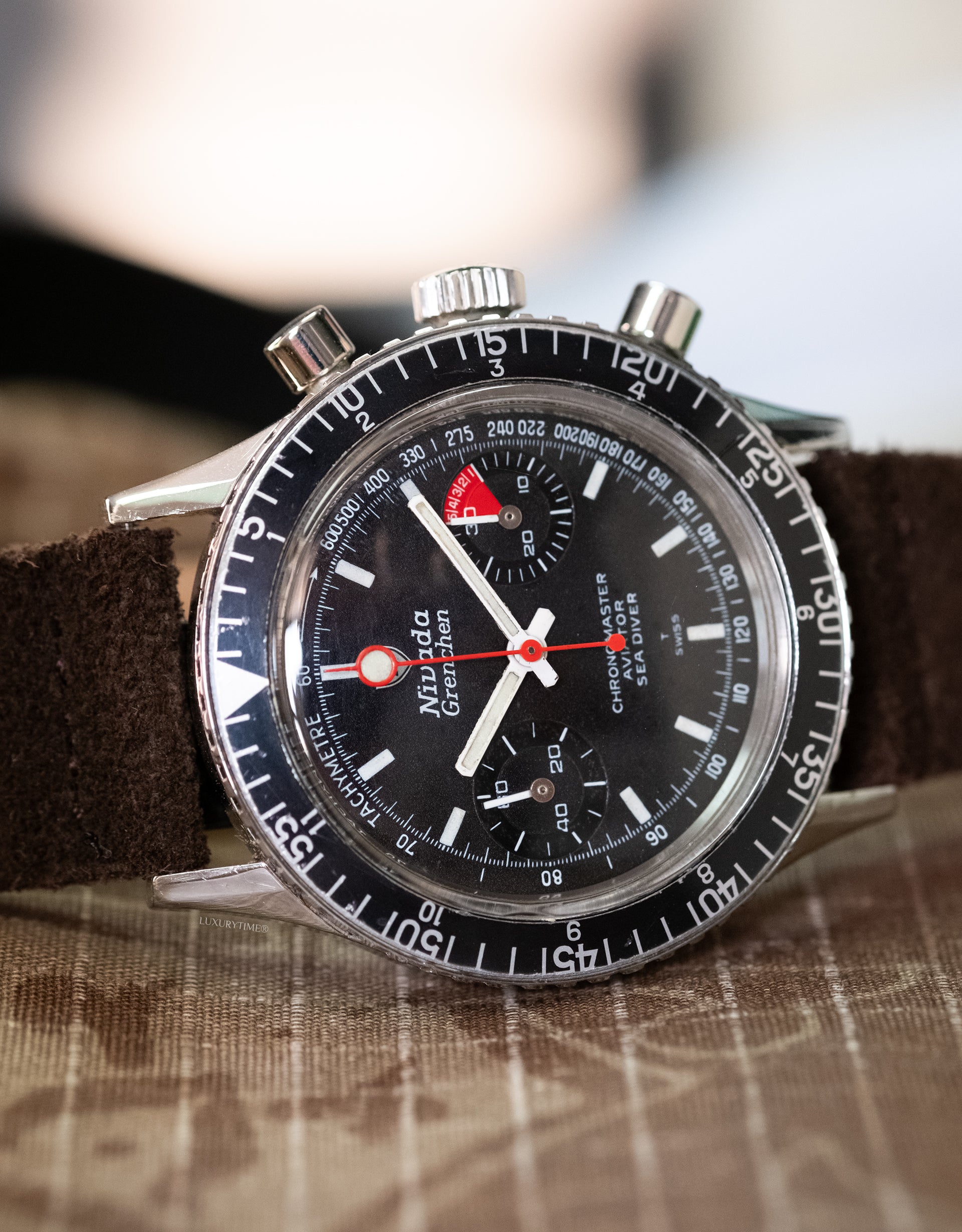 Nivada Grenchen Chronomaster Aviator Sea Diver Men's Watch