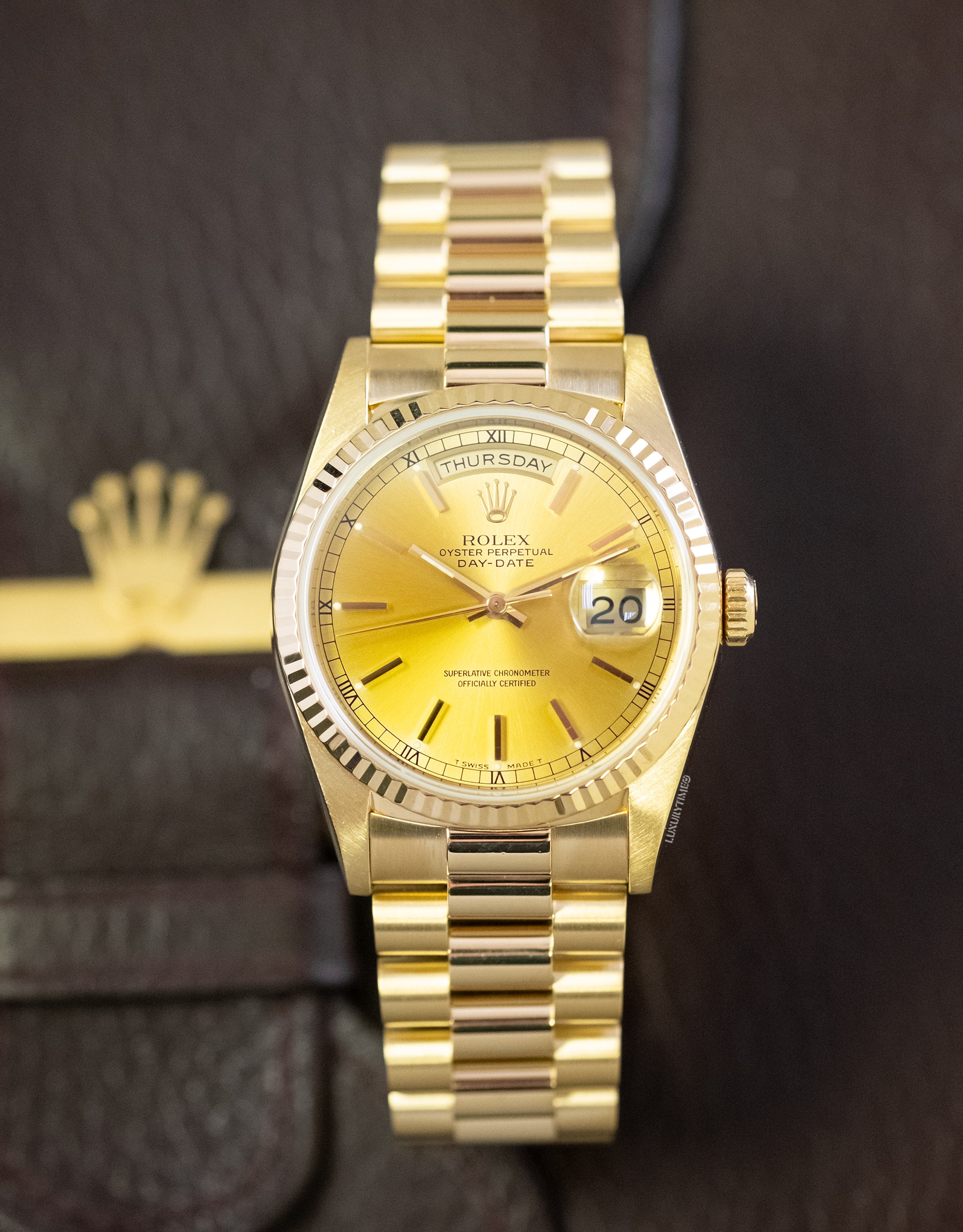 Rolex Day-Date 36 Yellow Gold Unisex Watch