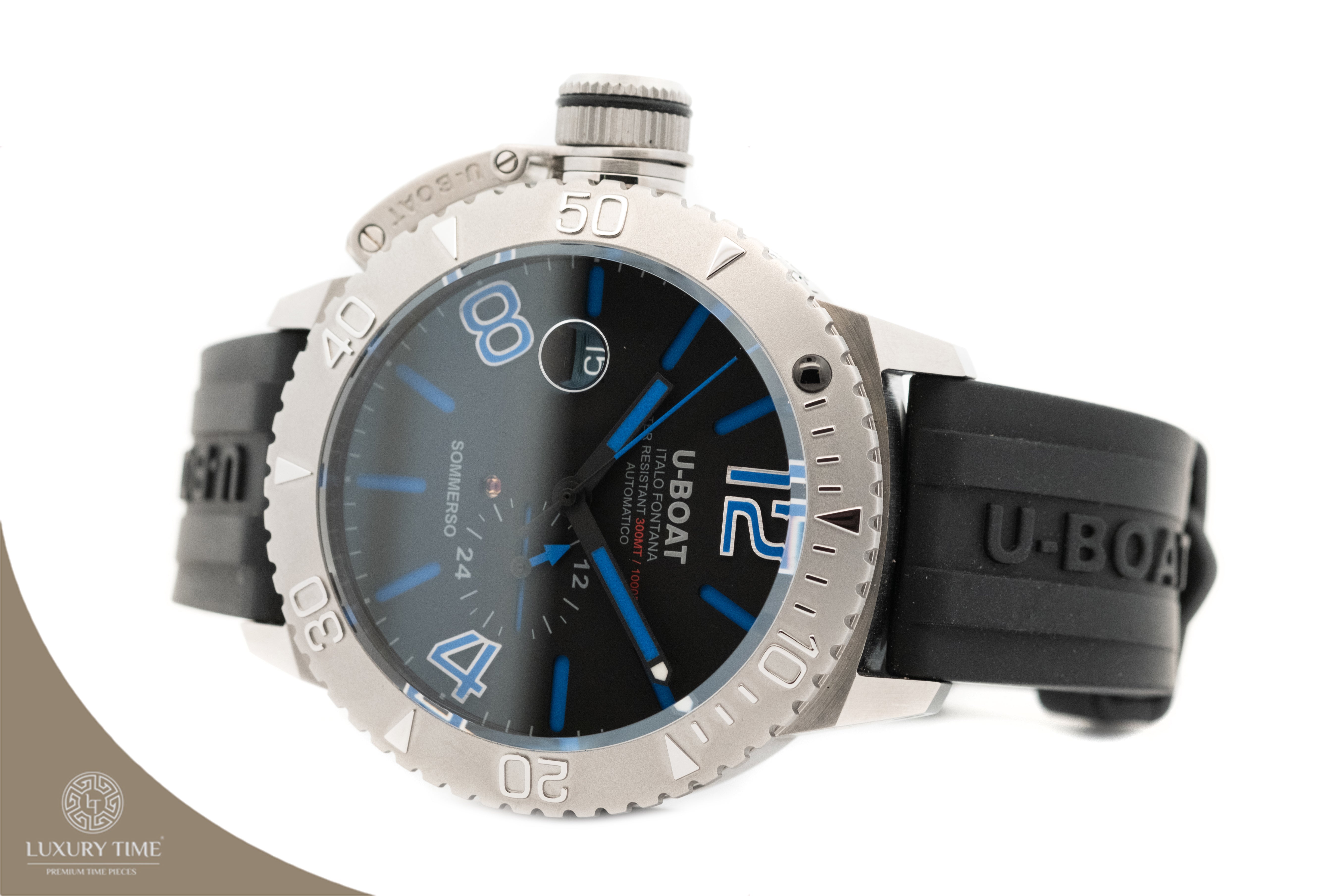 U-BOAT Lefty Sommerso Blue Automatic Black Dial Men's Watch