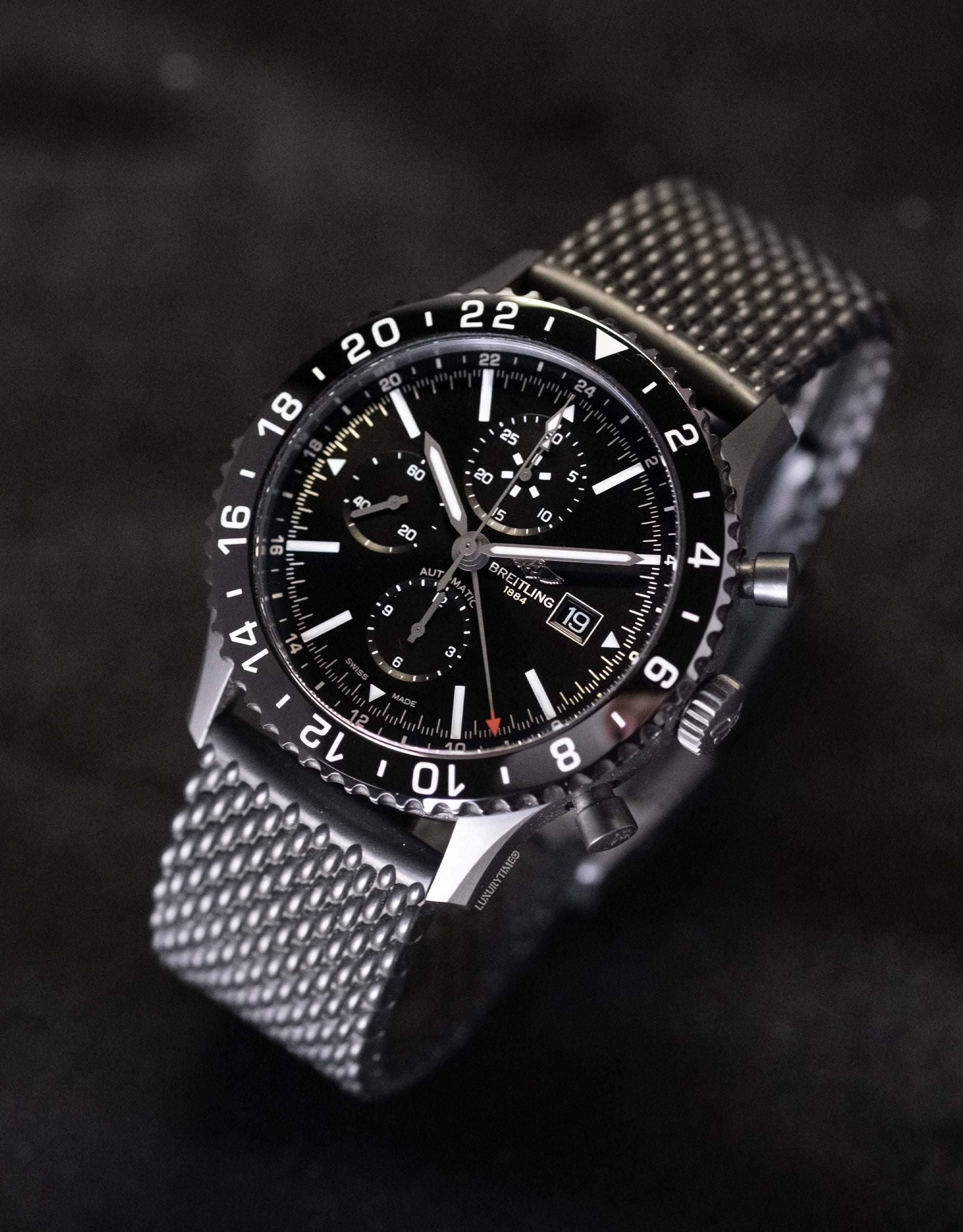 Breitling Chronoliner Blacksteel Automatic Chronograph Men's Watch
