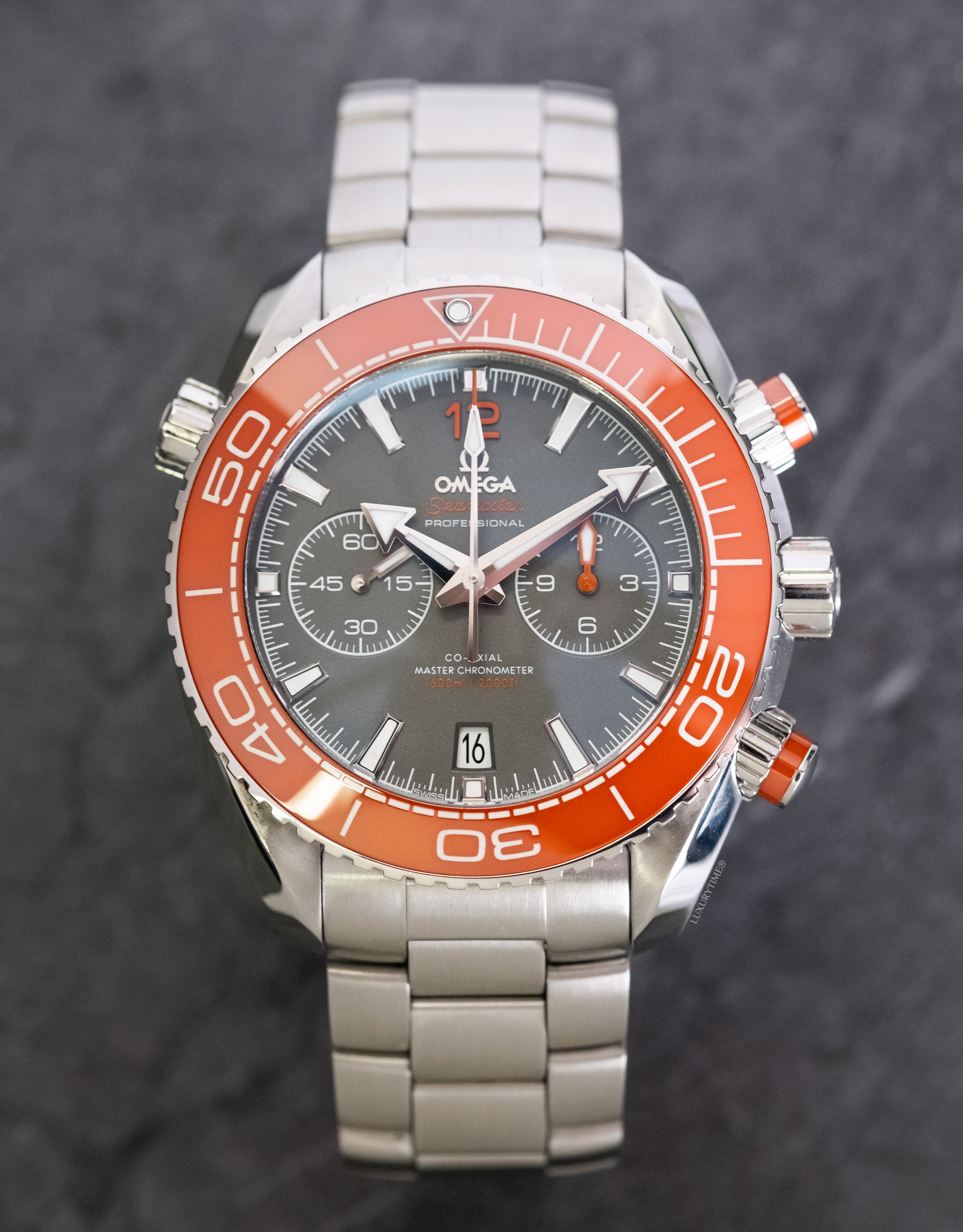 Omega Planet Ocean 600m Co-Axial Master Chronometer Chronograph 45.5mm Mens Watch