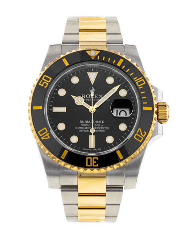 Rolex Submariner Two-Tone Stainless Steel and Yellow Gold Watch