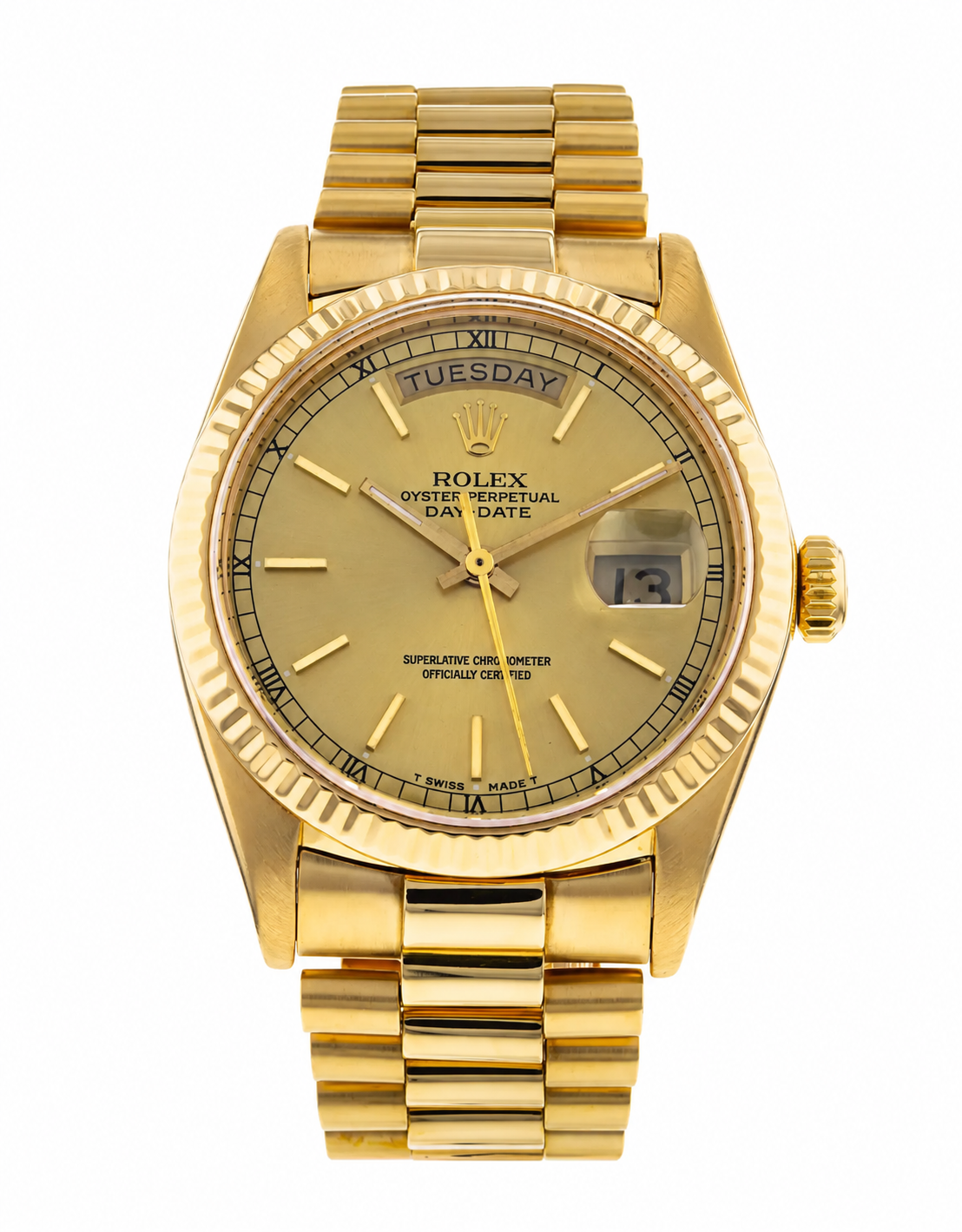 Rolex Day-Date 36 Yellow Gold Unisex Watch