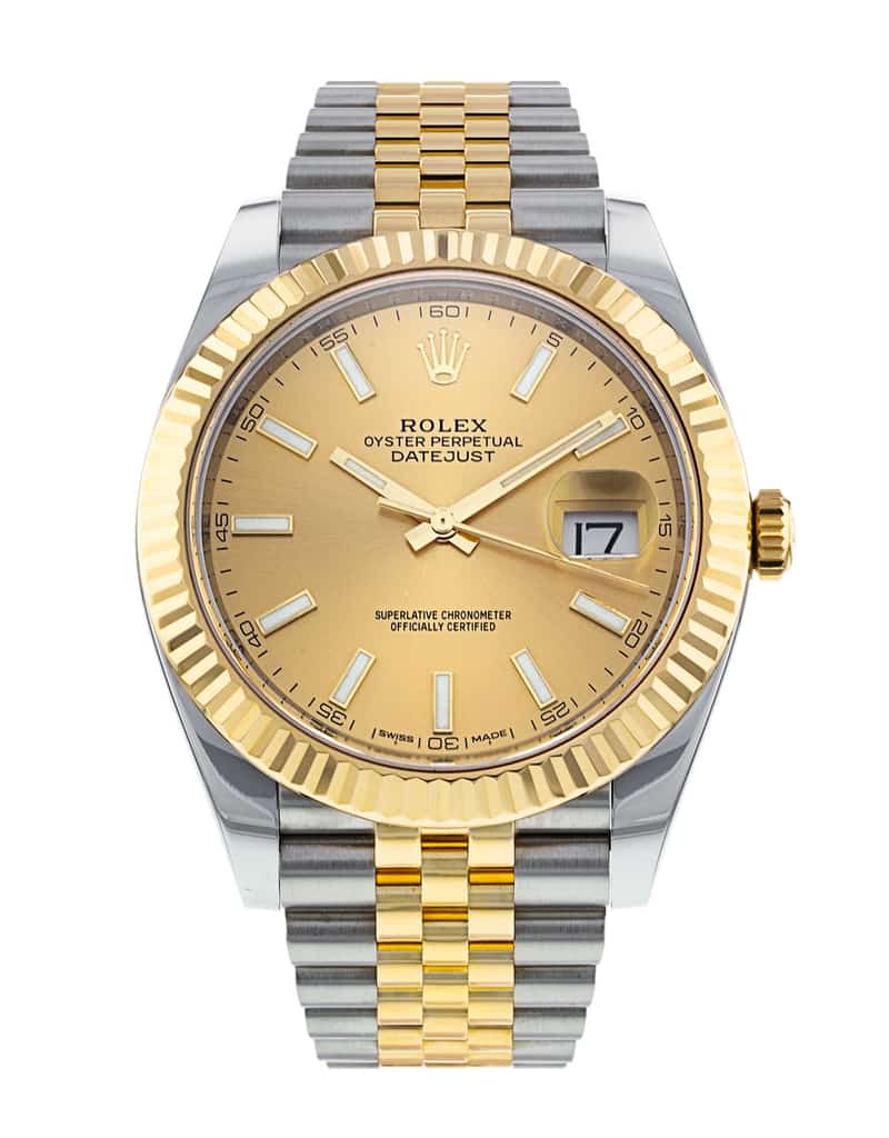Rolex Datejust 41mm Stainless Steel and Yellow Gold Watch