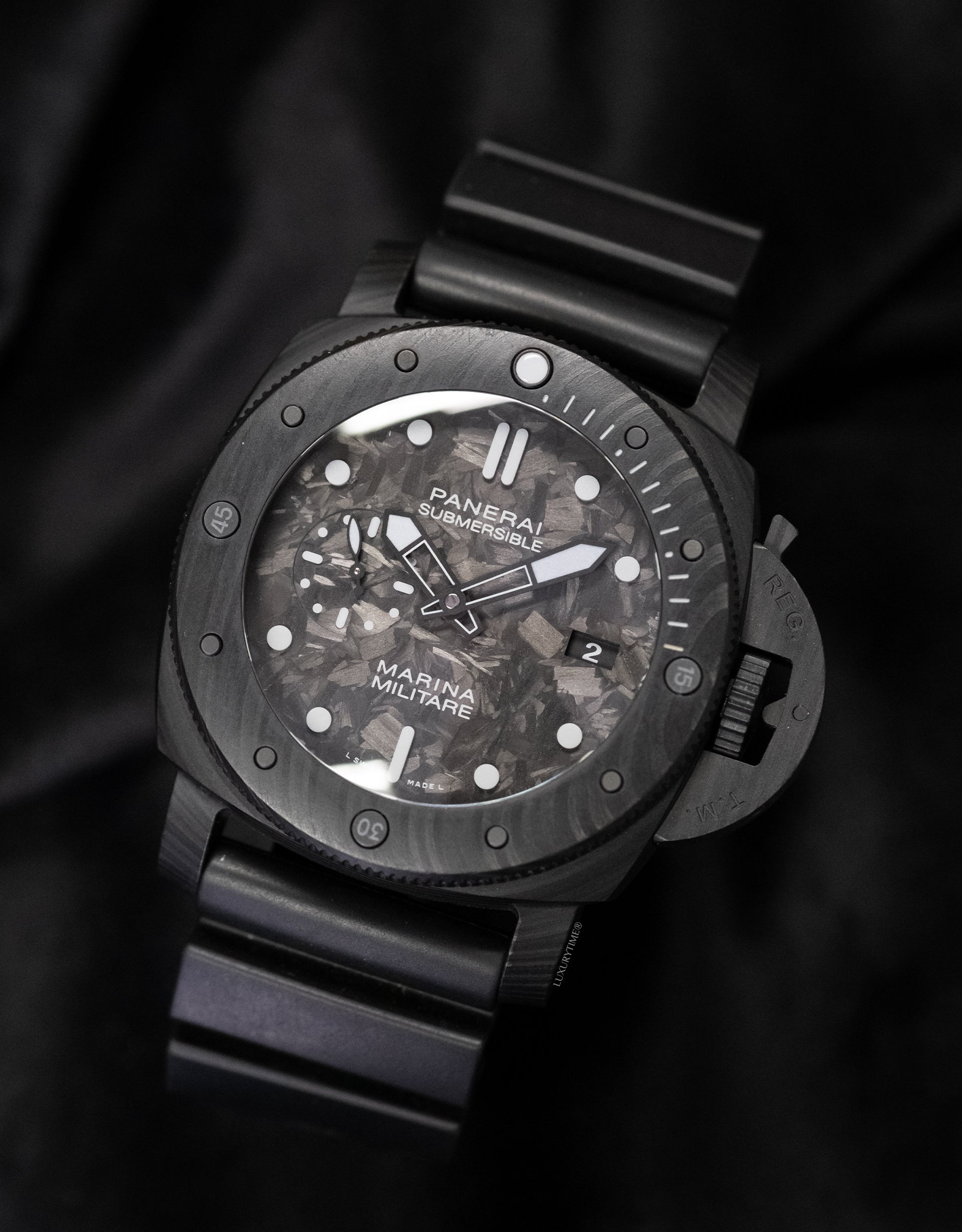 Panerai Submersible Marina Militare Carbotech Automatic Men's Watch