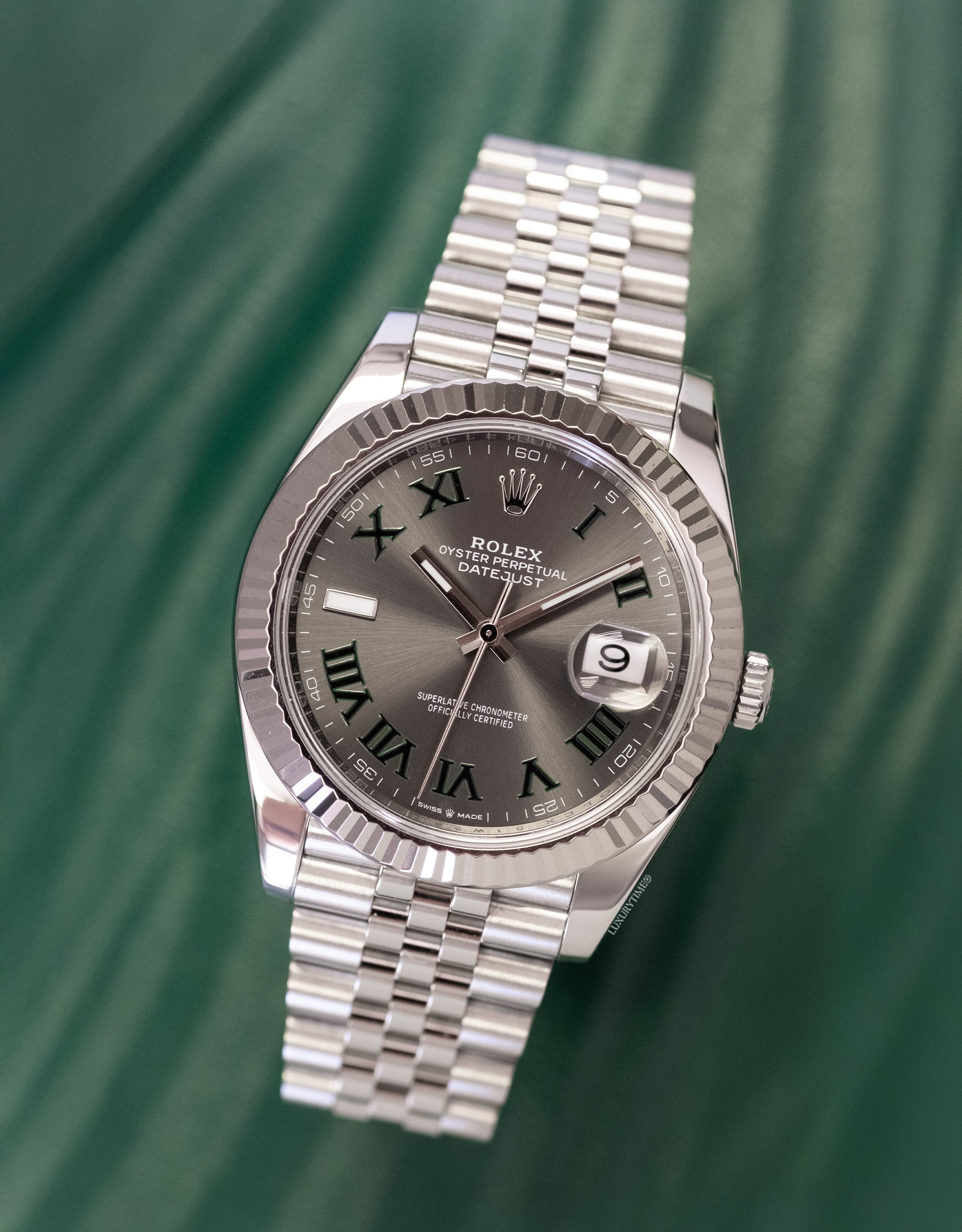 Rolex Datejust 41mm Slate Roman Numeral Men's Watch