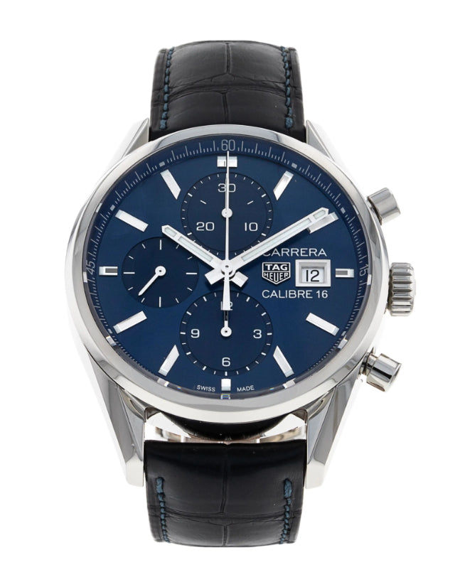 Tag Heuer Carrera Blue Dial Men's Chronograph Watch