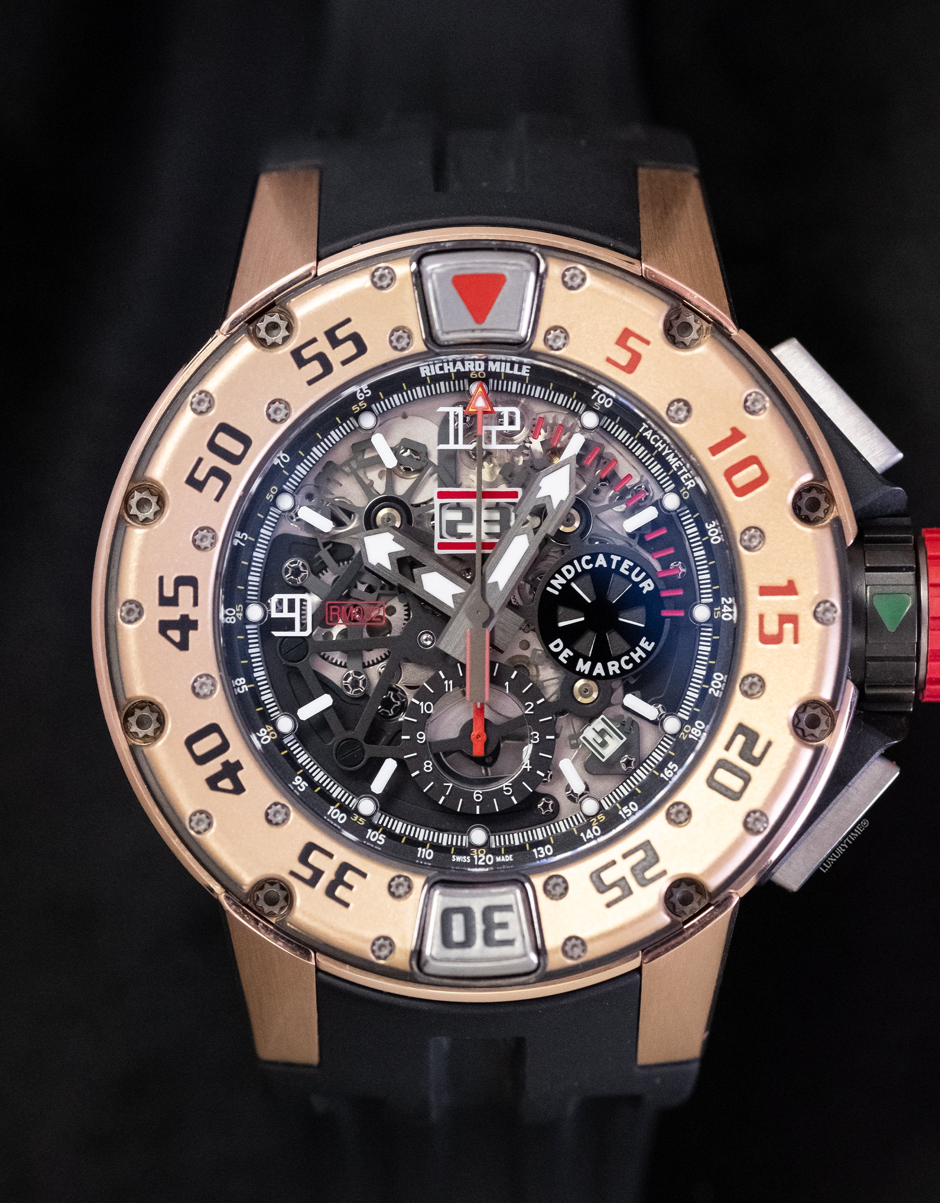 Richard Mille RM-32 AJ RG Flyback Chronograph Diver Men's Watch