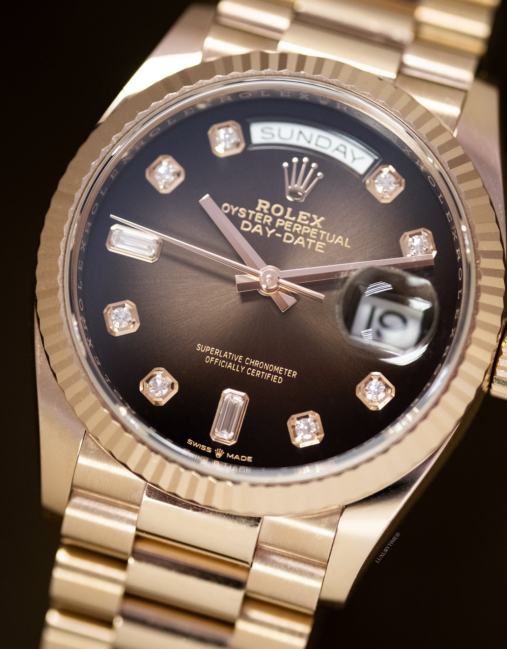 Rolex Day-Date 36mm Rose Gold Unisex Watch