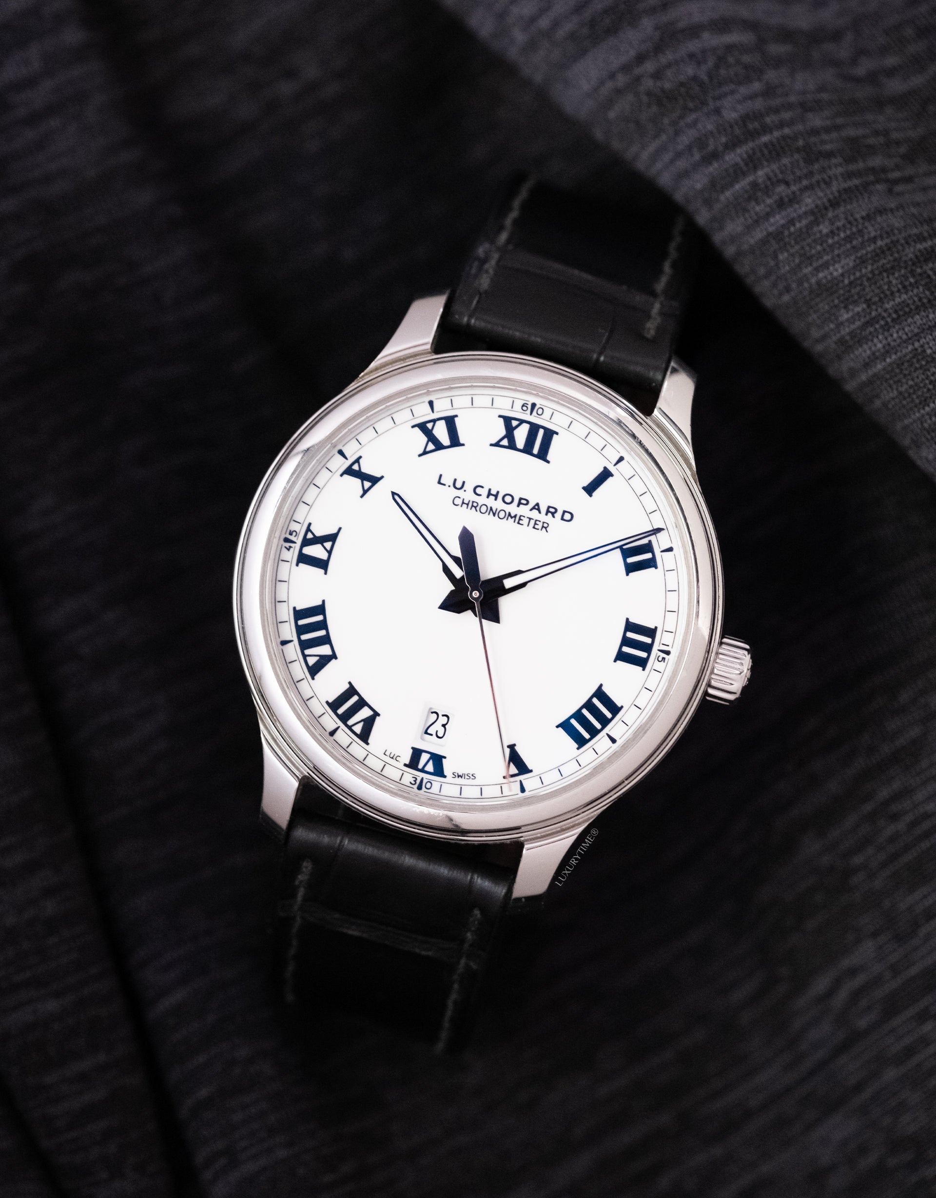 Chopard L.U.C. 1937 Classic Automatic White Dial Stainless Steel Men's Watch