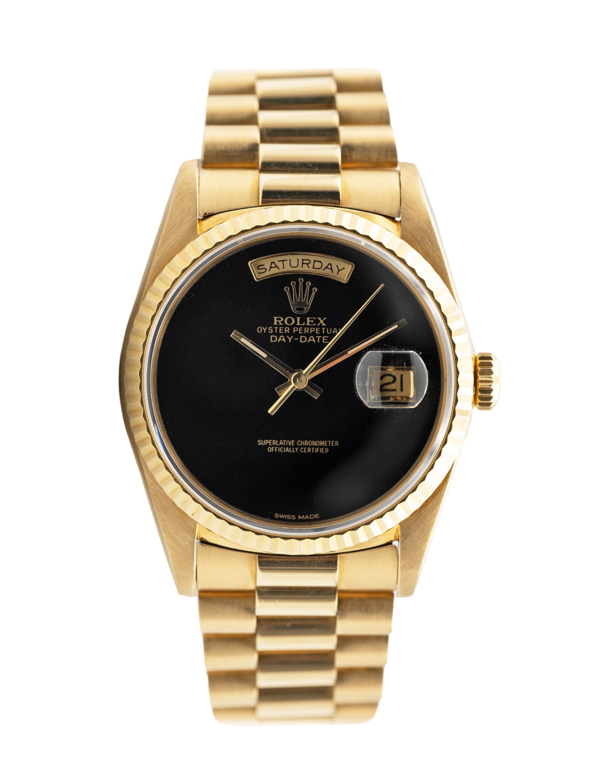 Rolex Day-Date Yellow Gold Mens Watch