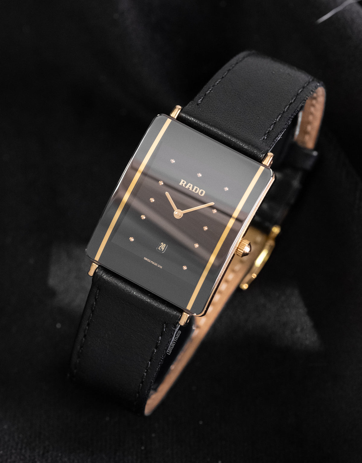 Rado Diastar steen and Gold Mid Size Watch