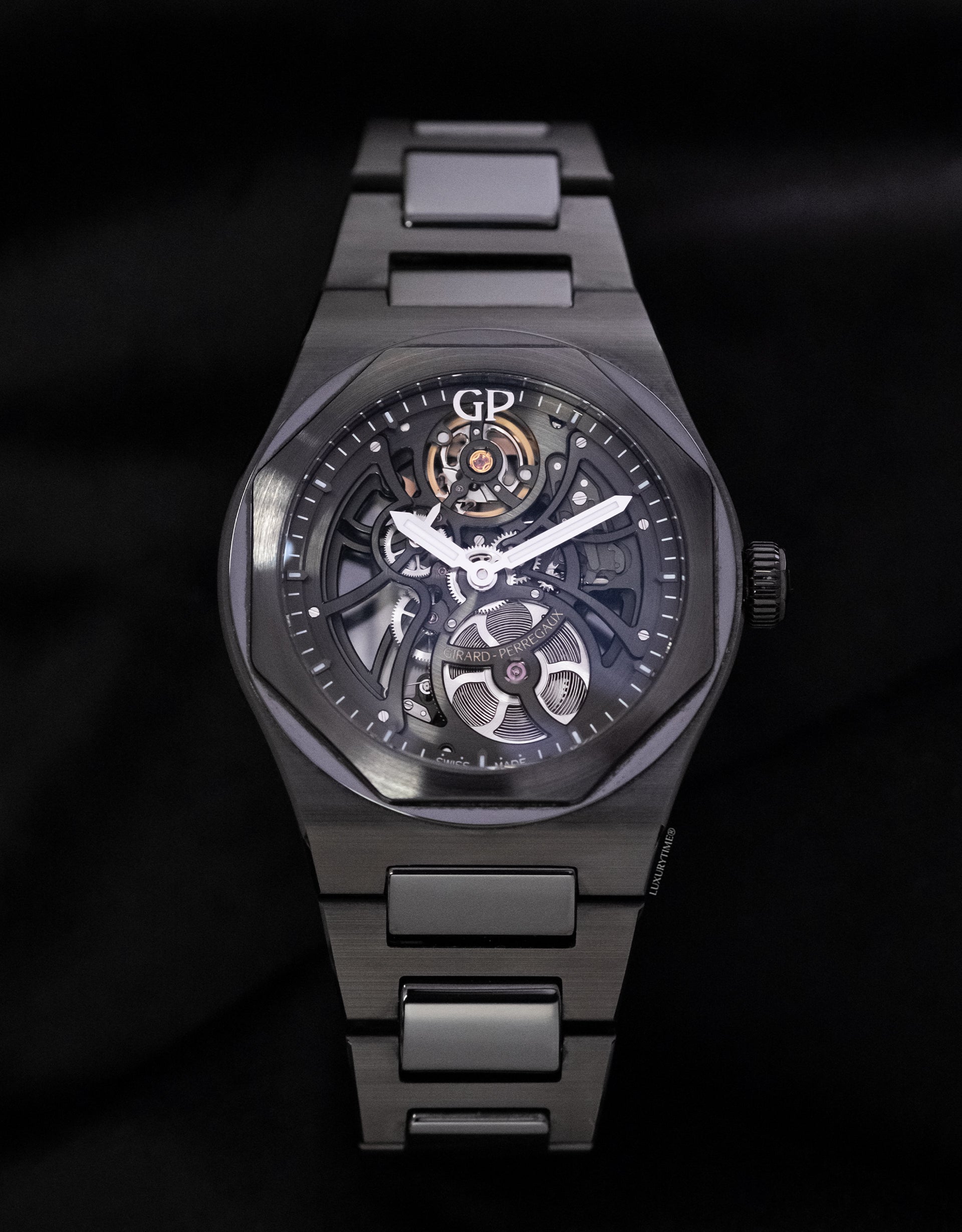 Girard Perregaux Laureato 42 Automatic Skeleton Ceramic Men's Watch