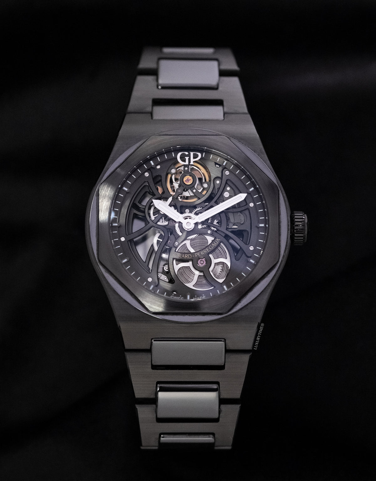 Girard Perregaux Laureato 42 Automatic Skeleton Ceramic Men's Watch