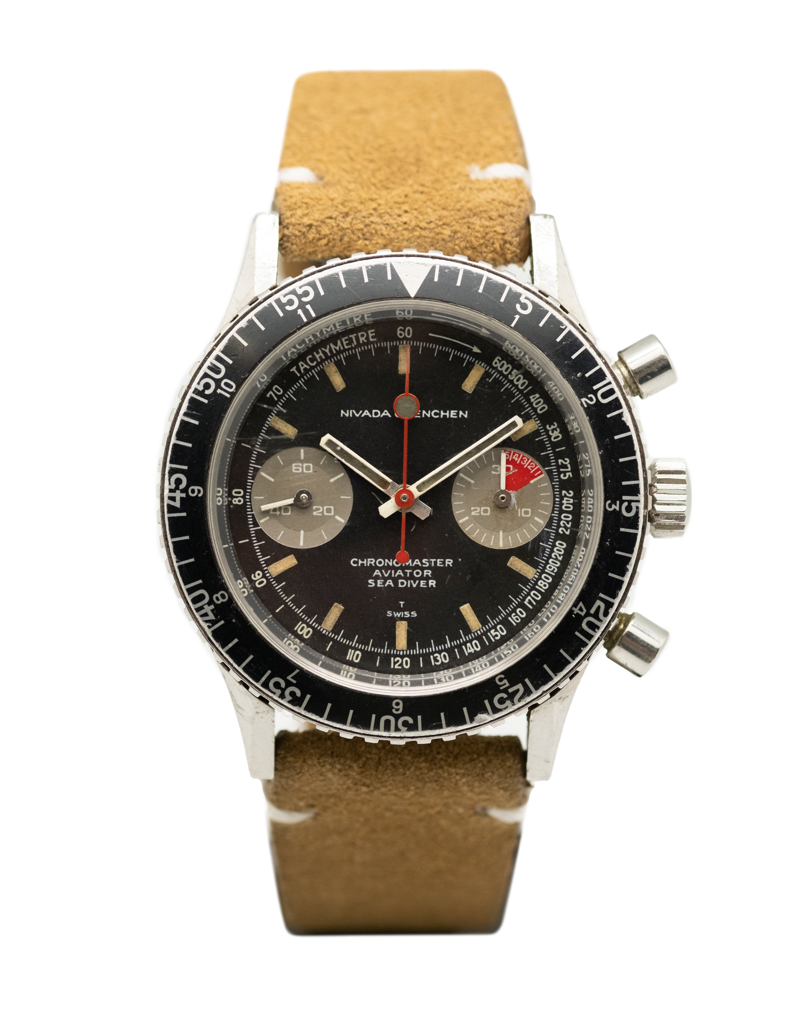 Nivada Grenchen Chronomaster Aviator Sea Diver Men's Watch