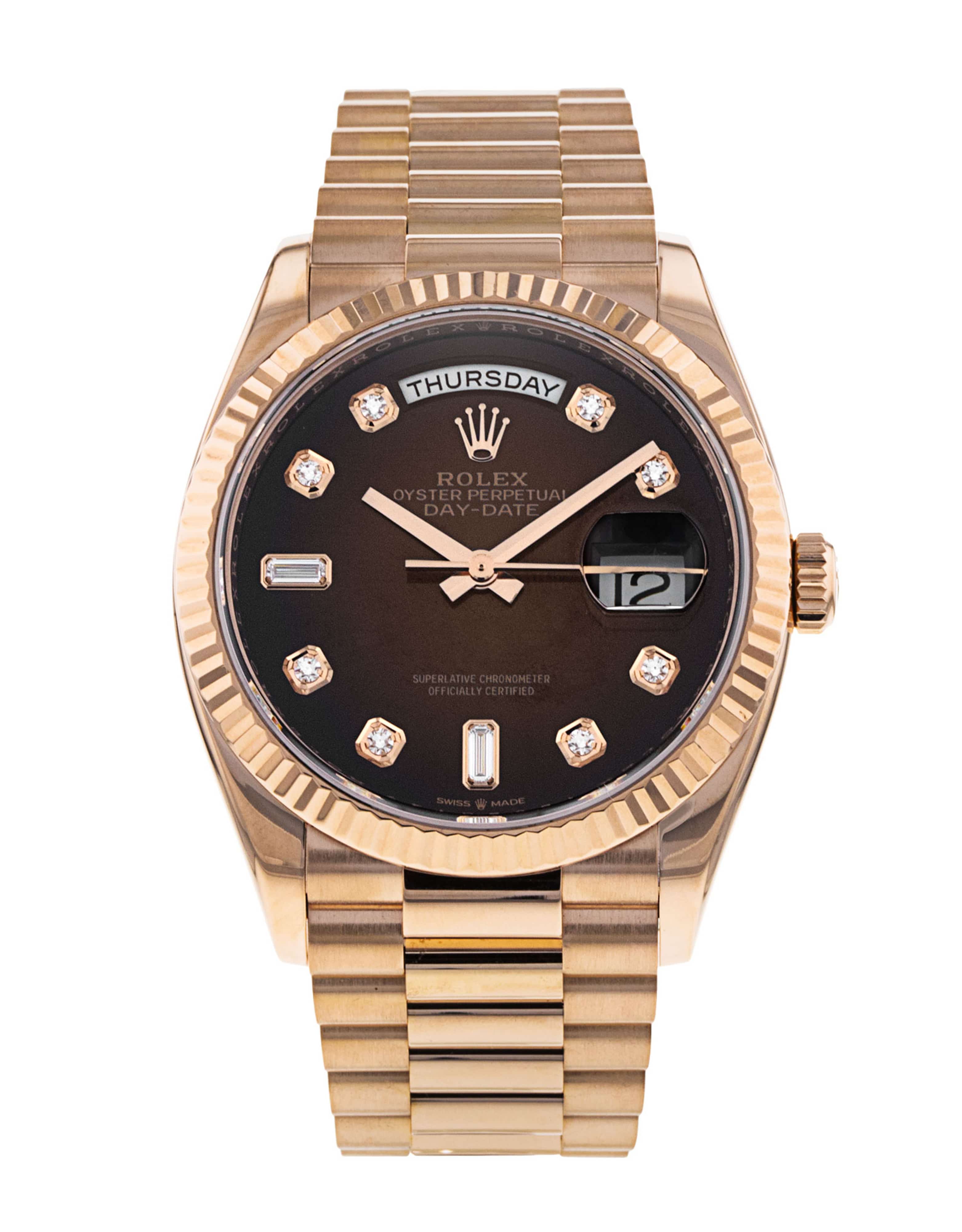 Rolex Day-Date 36mm Rose Gold Men's Watch