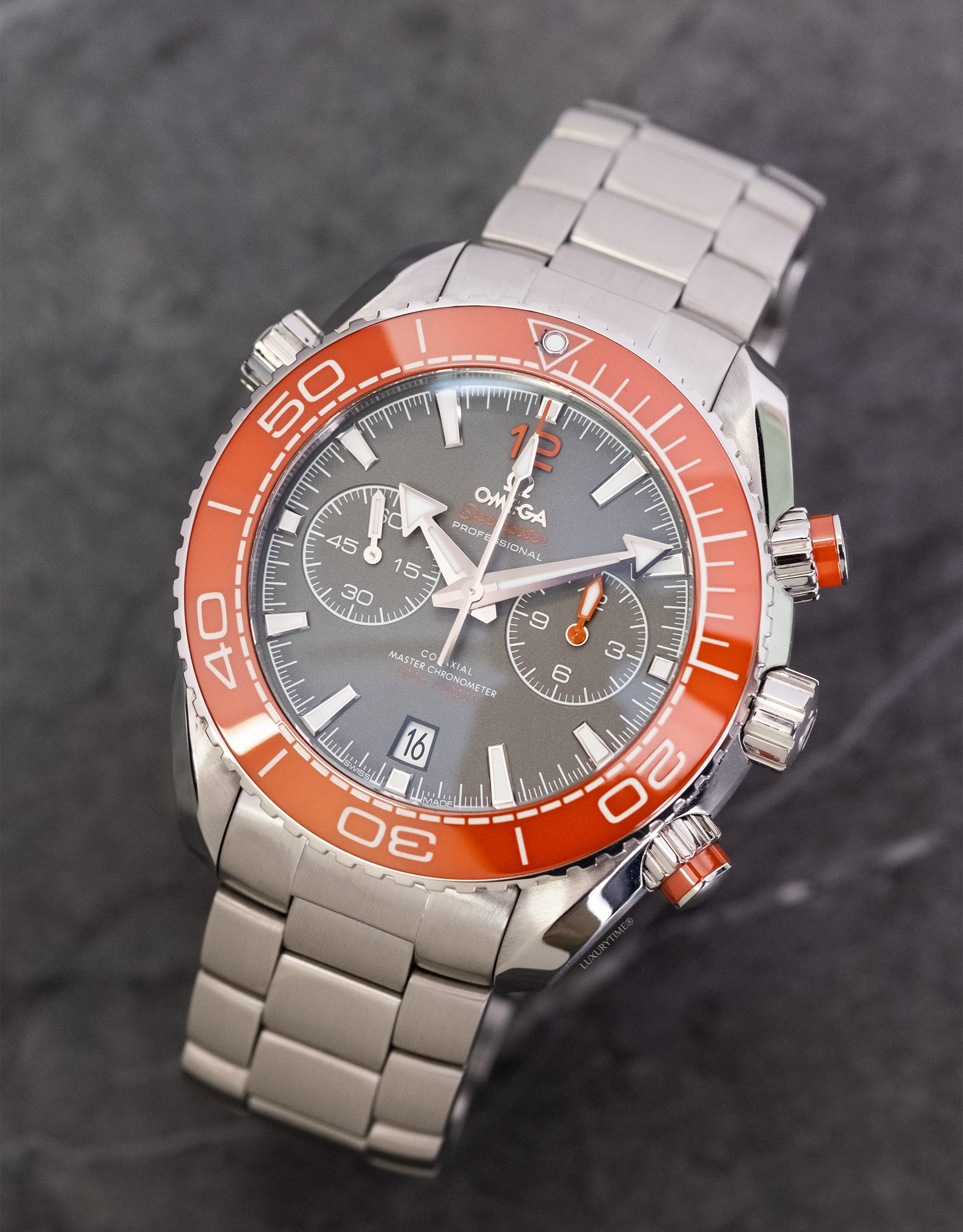 Omega Planet Ocean 600m Co-Axial Master Chronometer Chronograph 45.5mm Mens Watch