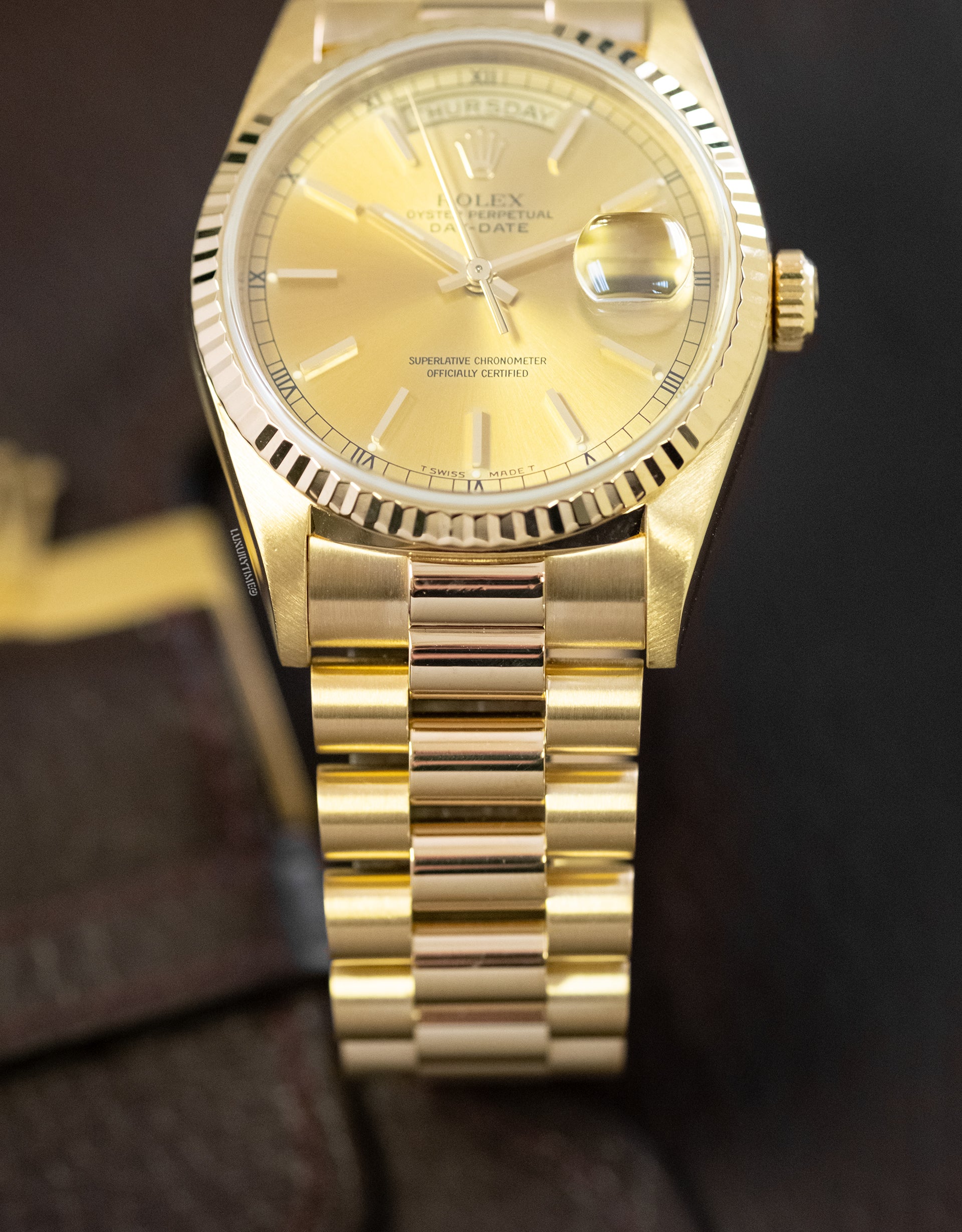 Rolex Day-Date 36 Yellow Gold Unisex Watch