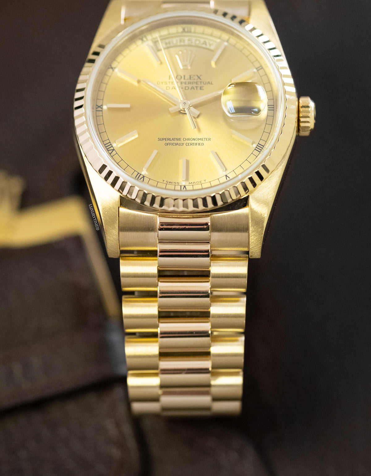 Rolex Day-Date 36 Yellow Gold Watch