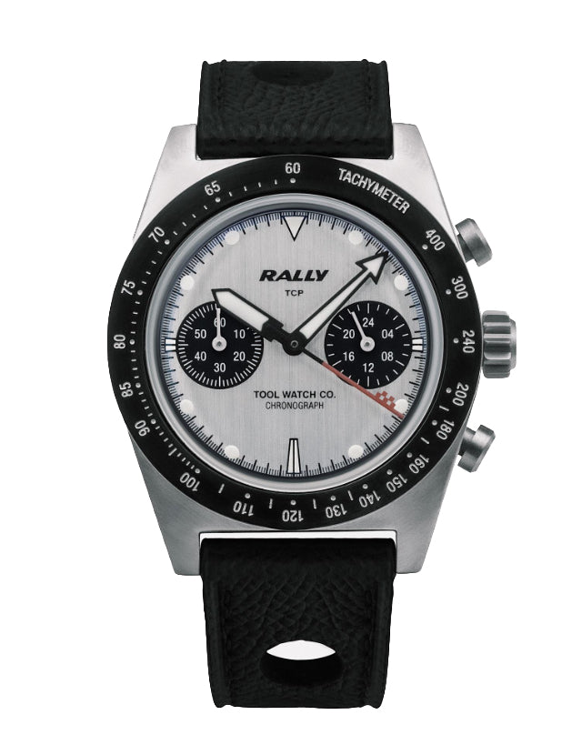 Tool Watch Co. Rally Red on Silver Men's Watch