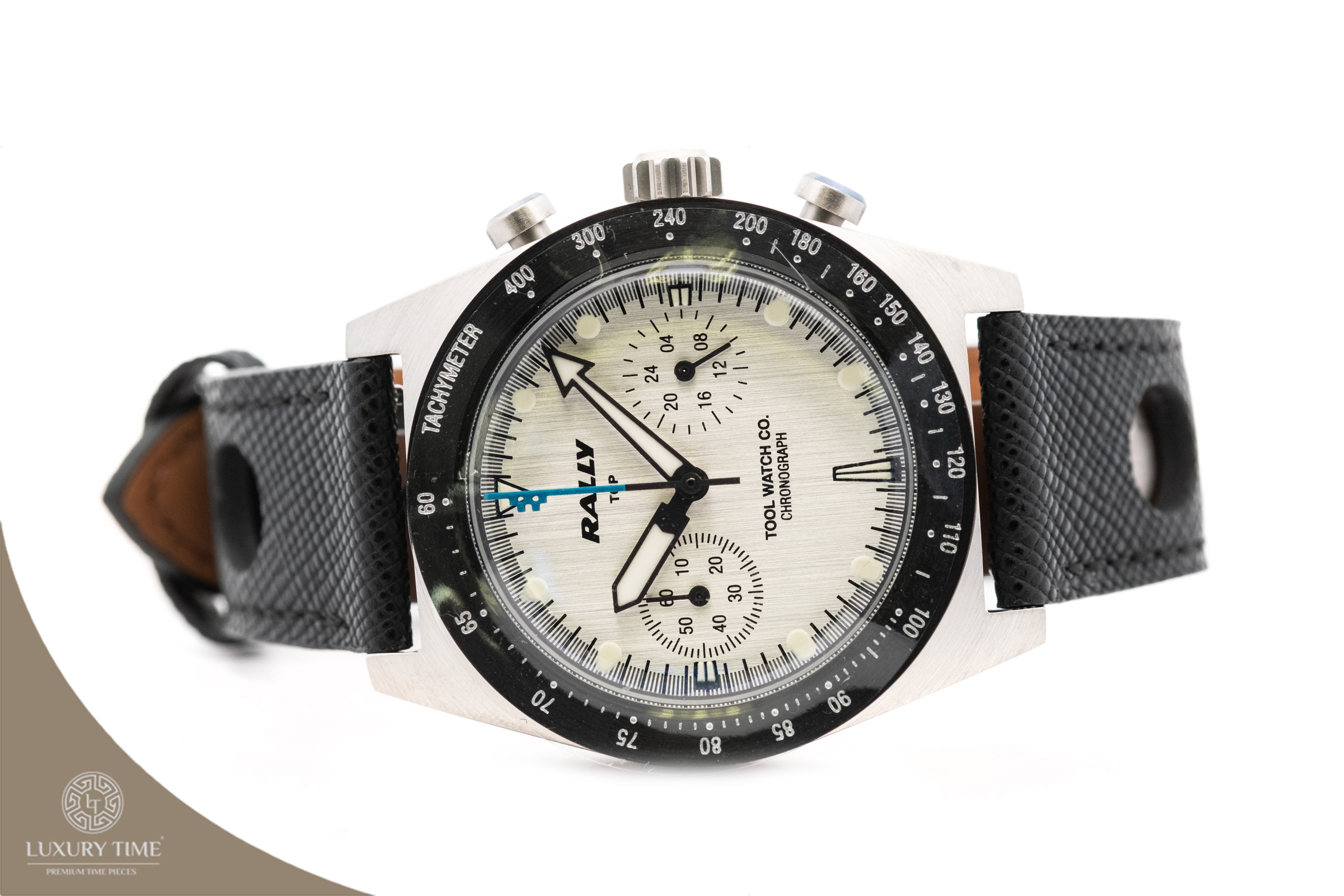 Tool Watch Co. Rally Blue on Silver Men's Watch