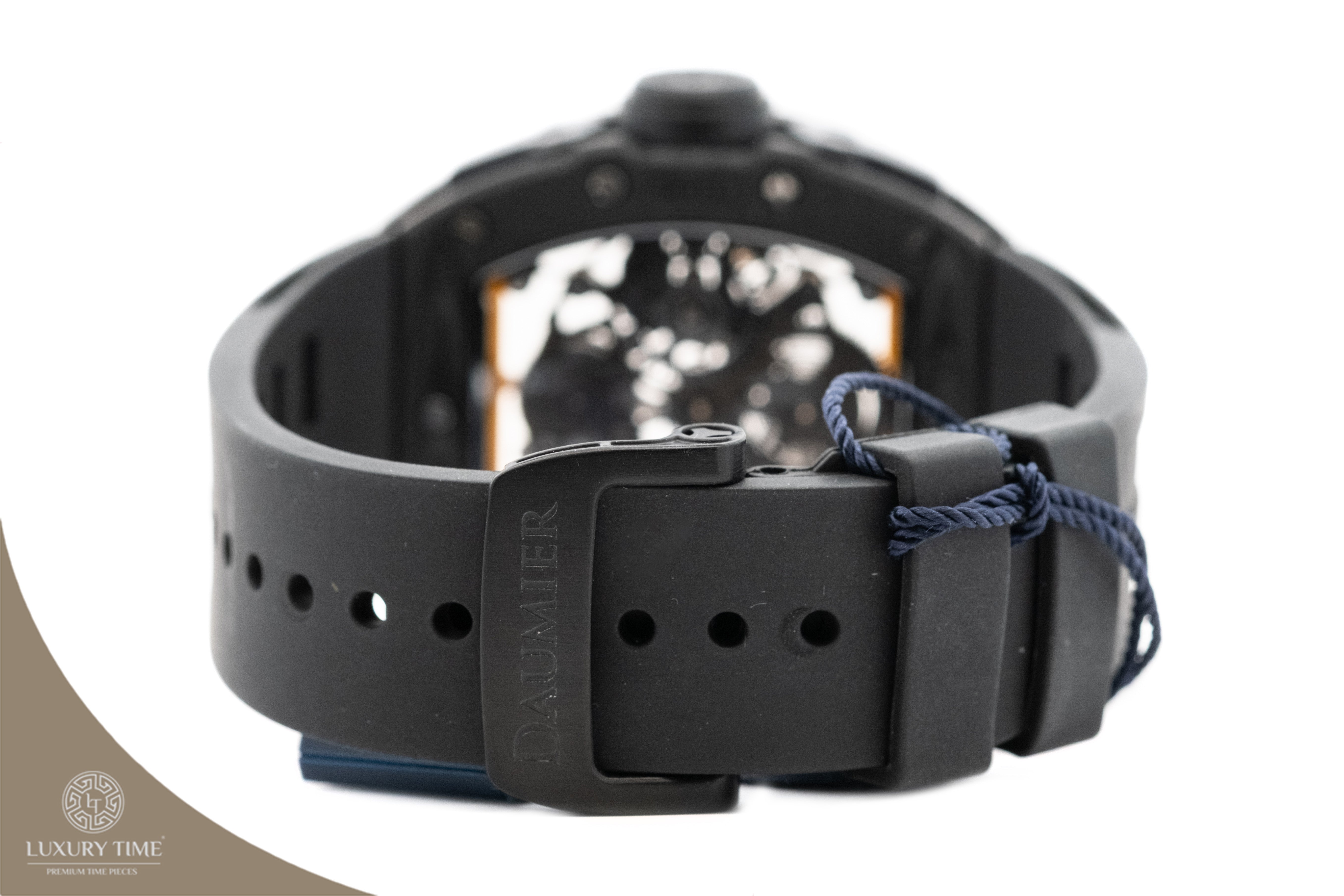 Daumier Skeleton Tourbillon Black & Yellow Men's Watch