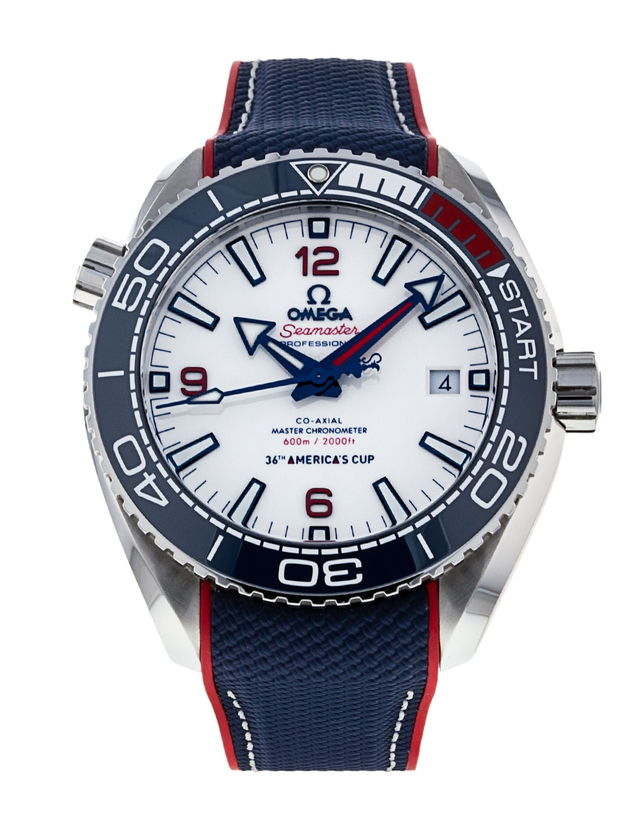 Omega Seamaster America's Cup Automatic Chronometer White Dial Men's  Watch 215.32.43.21.04.001