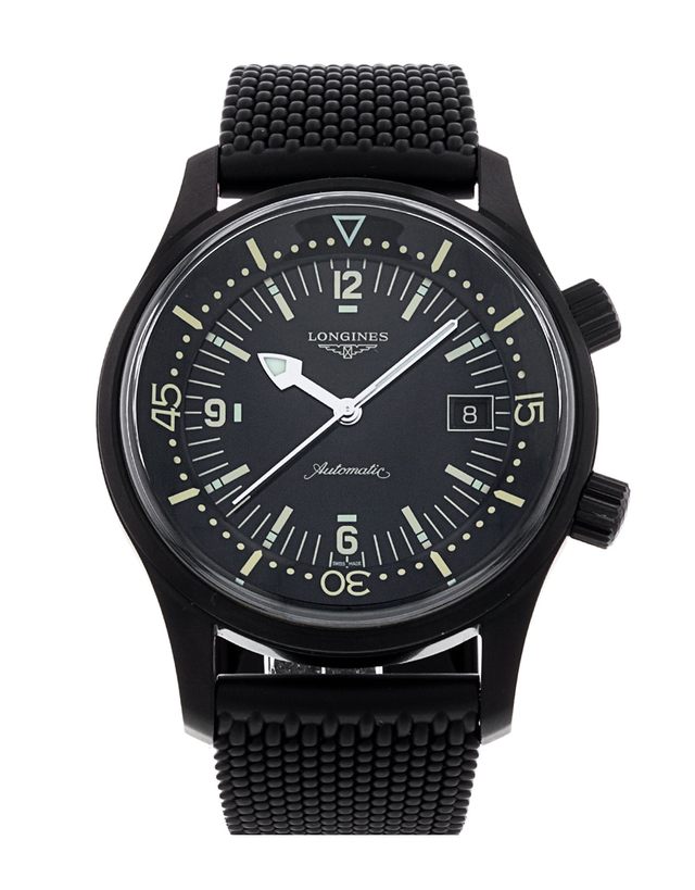 Longines legend diver black pvd for sale sale