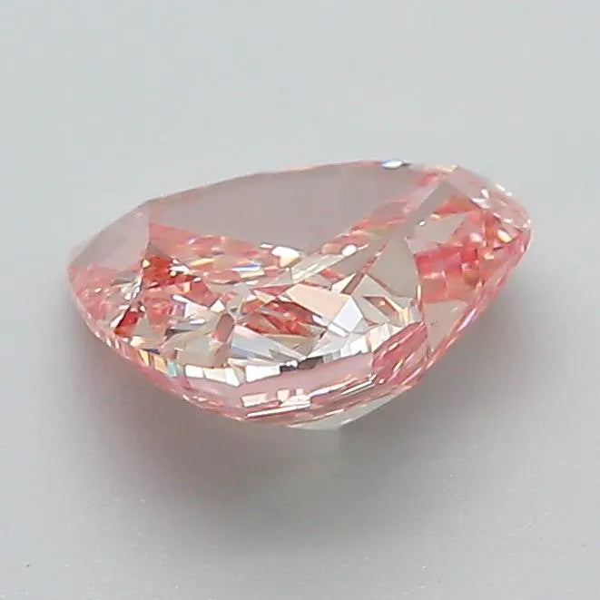 1.32ct Heart Lab Grown Diamond (Colour Fancy Brownish Pink, Clarity VVS1, IGI Certified)